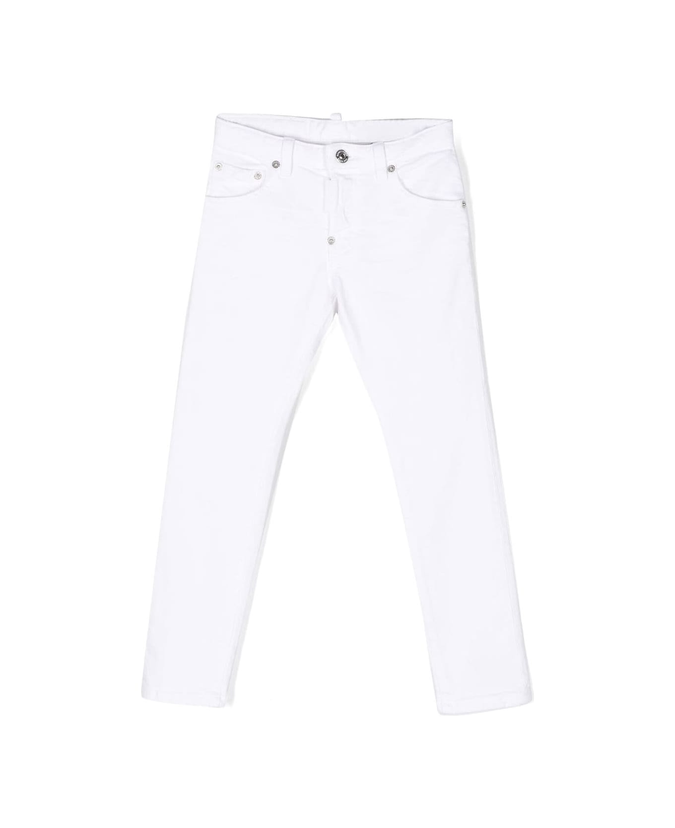 Dsquared2 Jeans With 5 Pockets - White ボトムス