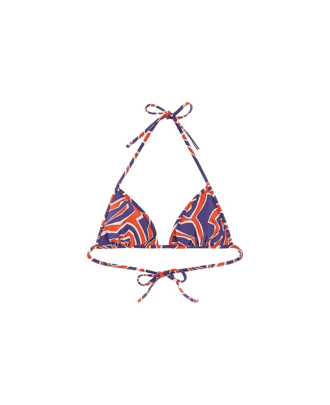 Pucci Maze Print Triangle Bikini Top - MULTICOLOUR