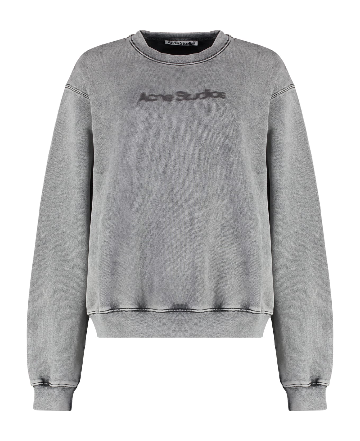 Acne Studios Cotton Crew-neck Sweatshirt - grey