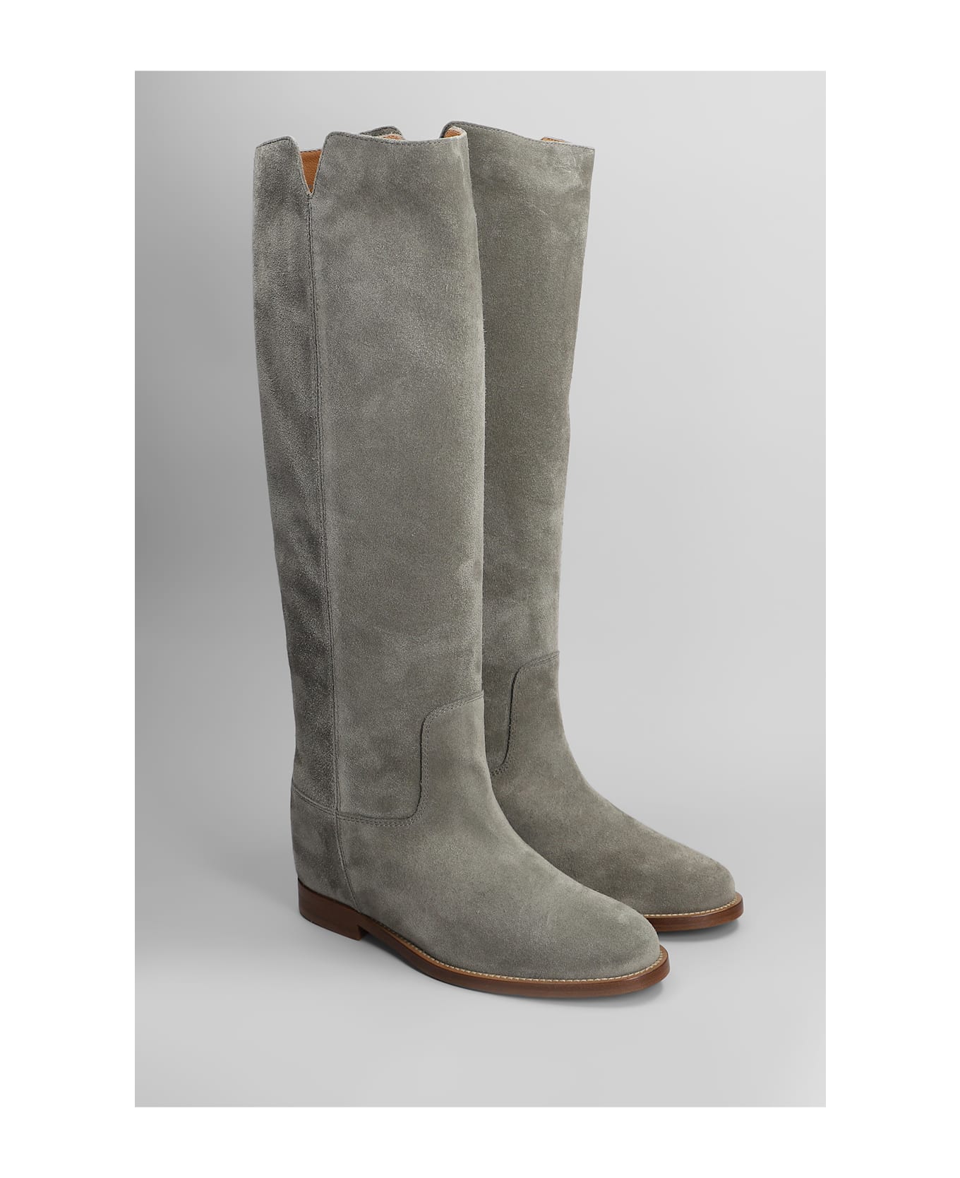 Via Roma 15 In Grey Suede - grey