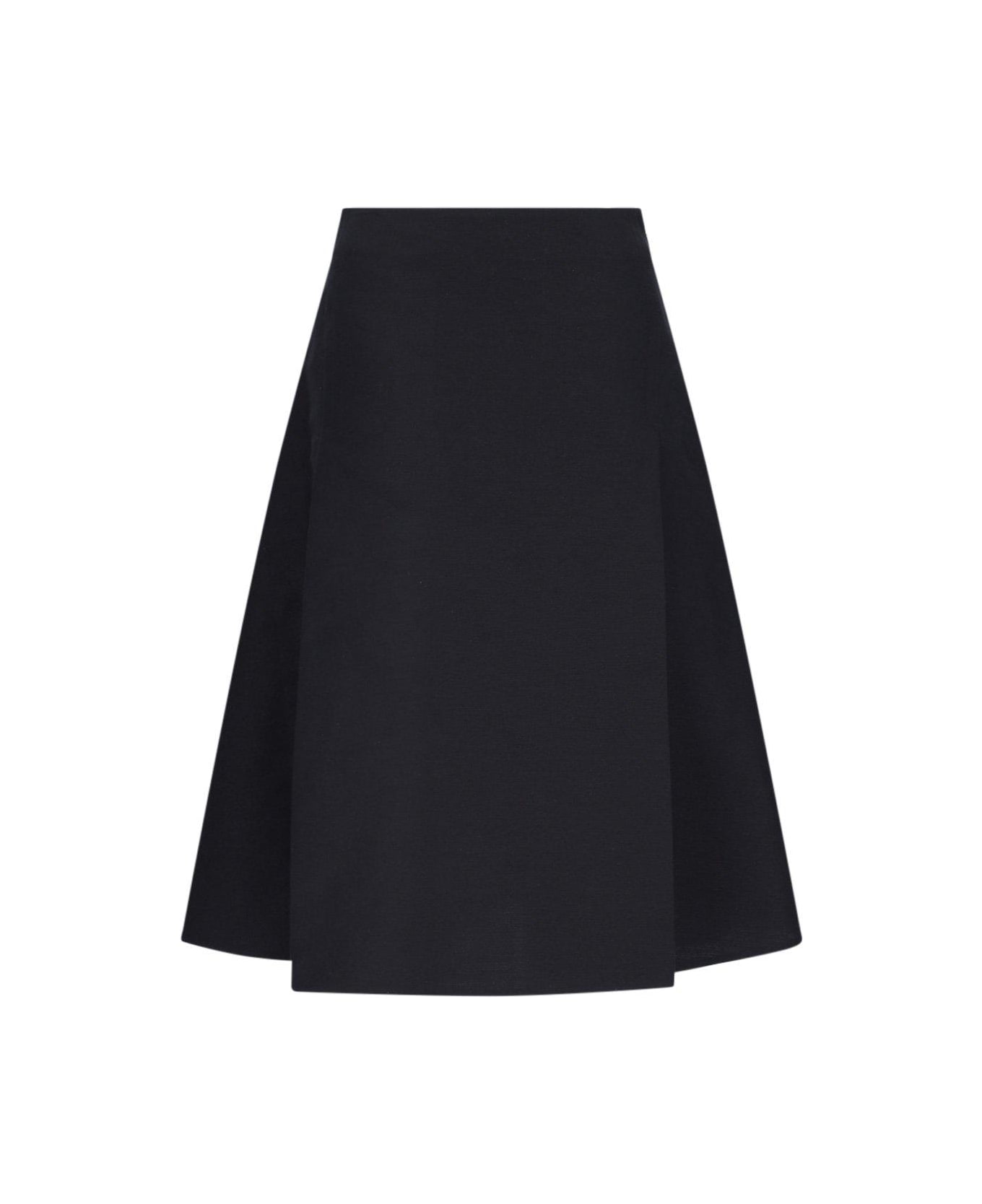 Marni Maxi Pleated Cady Midi Skirt - BLACK スカート