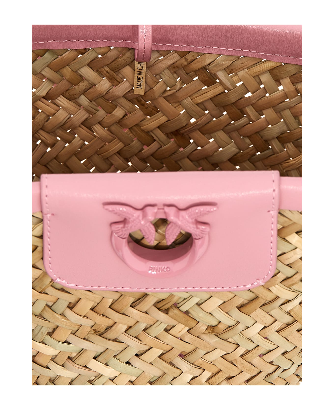 Pinko 'love Summer' Bucket Bag - Natural, pink