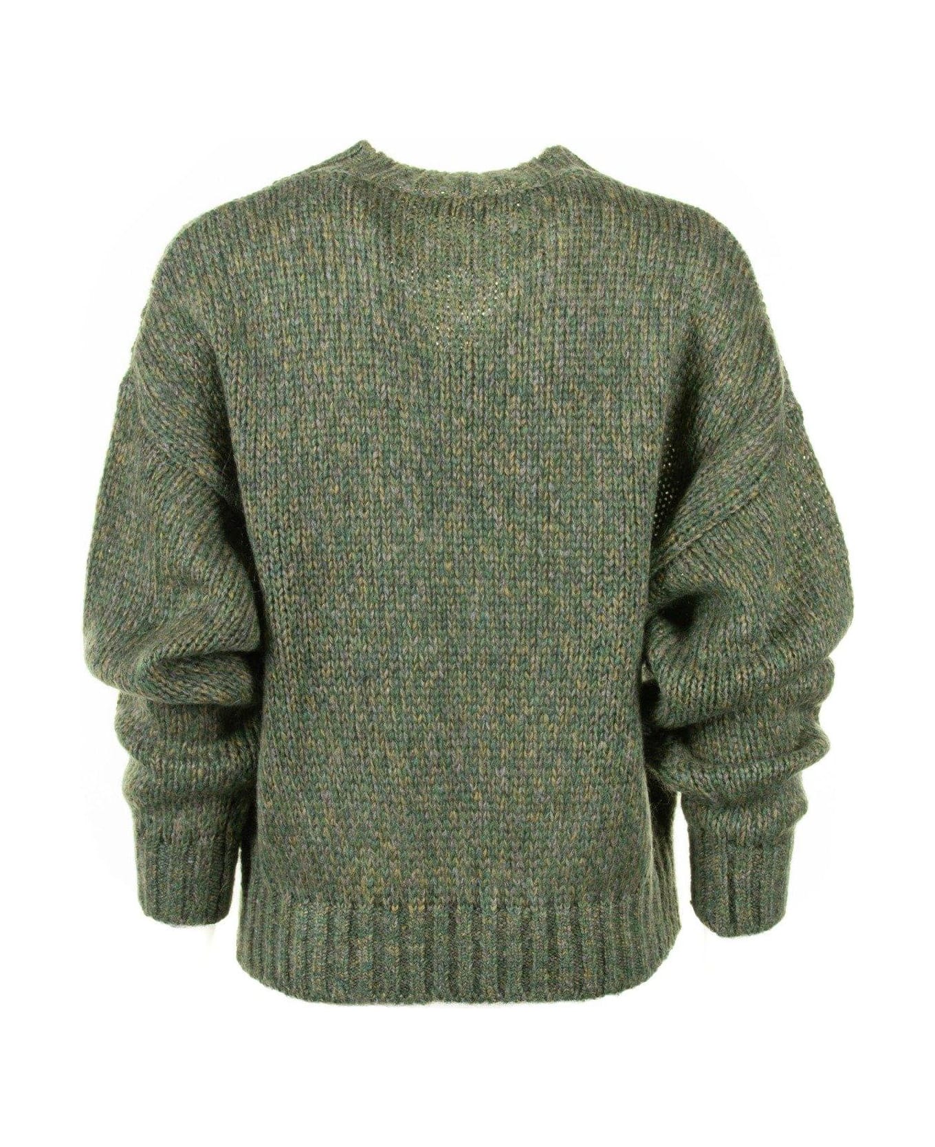 Weekend Max Mara Crewneck Long-sleeved Jumper - Verde