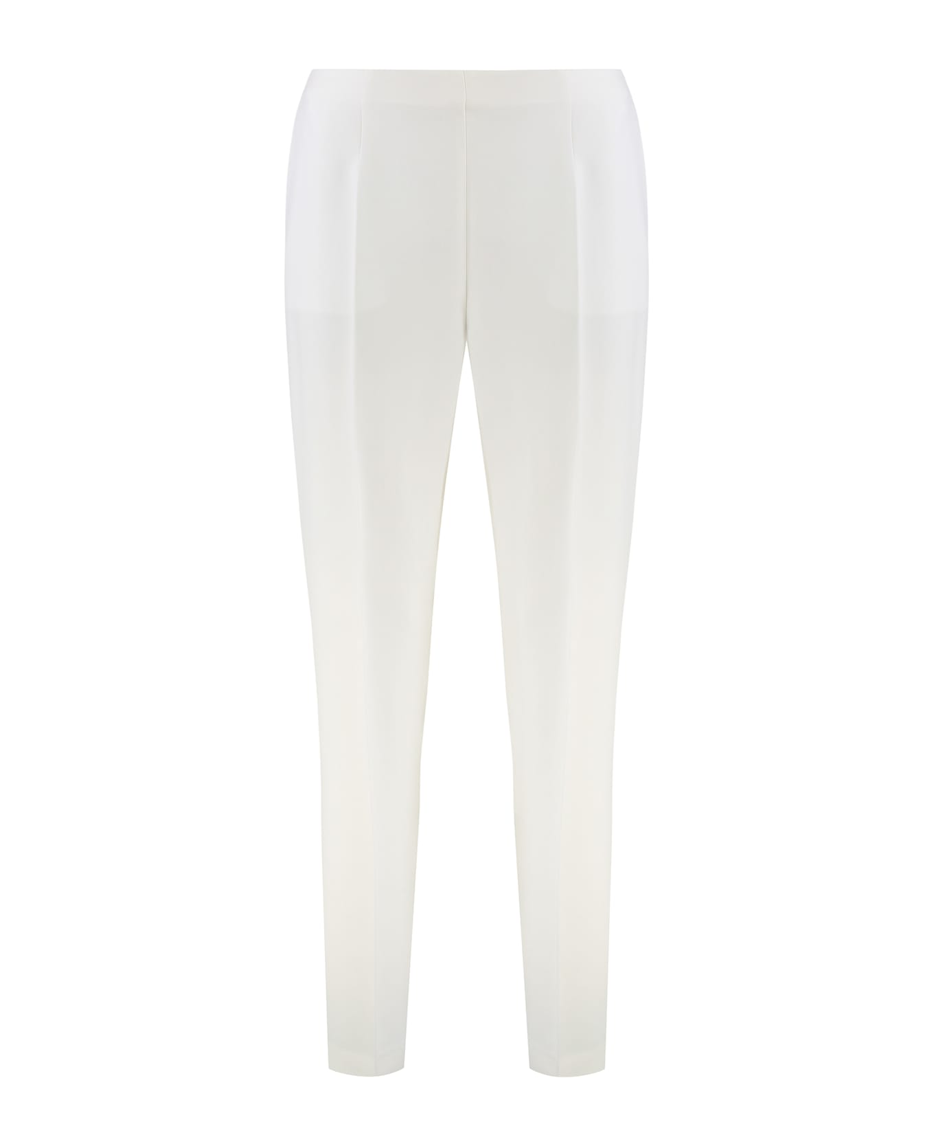 Alberta Ferretti Tailored Trousers In Stretch Fabric - White