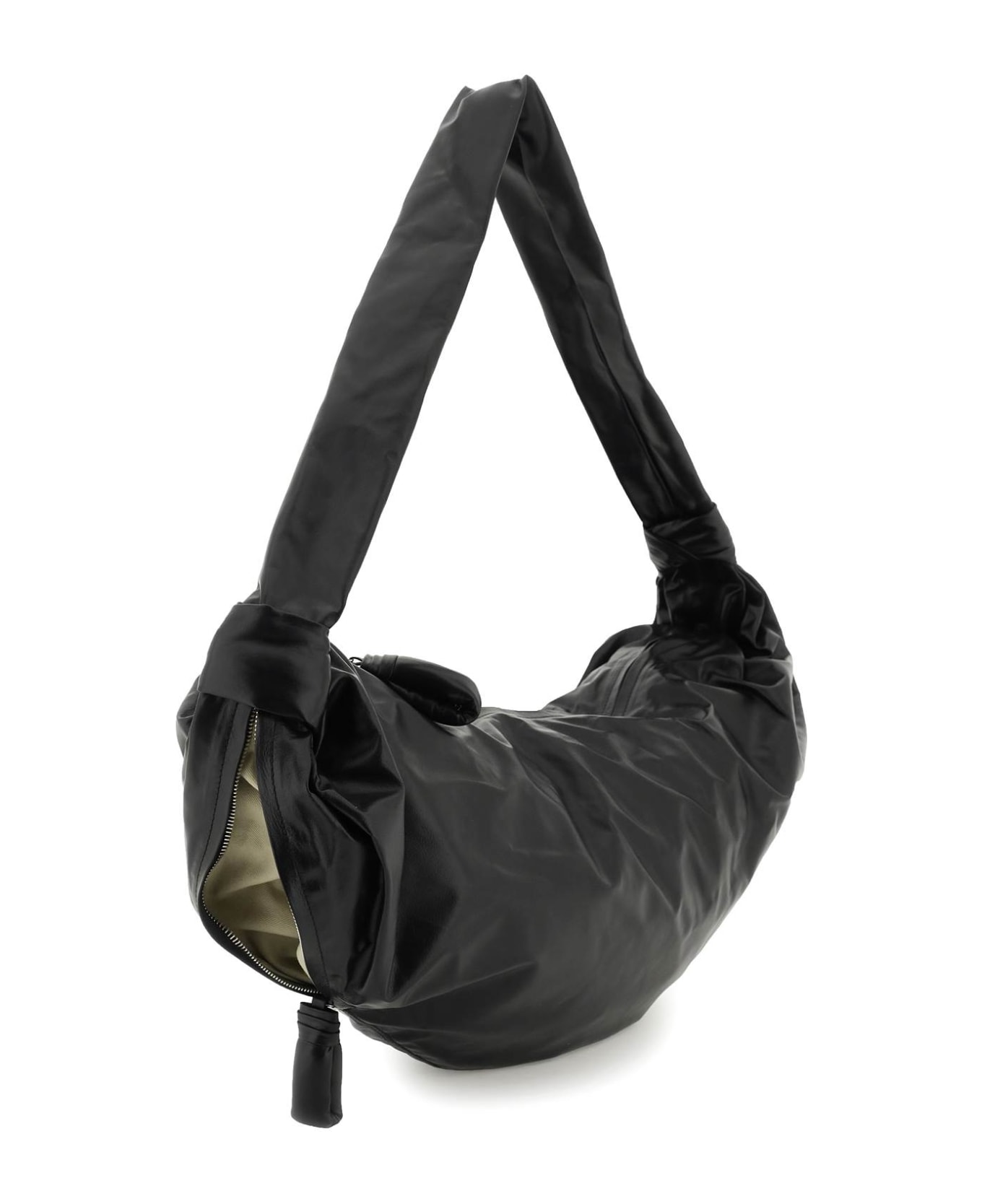 Lemaire Large Croissant Zipped Shoulder Bag - BLACK (Black)