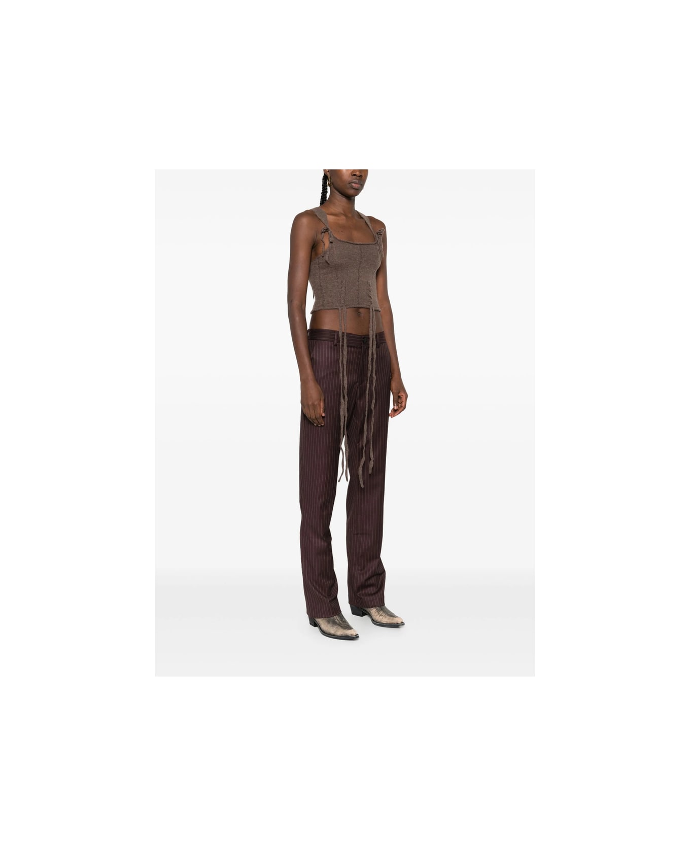 Ann Demeulemeester Top - BROWN