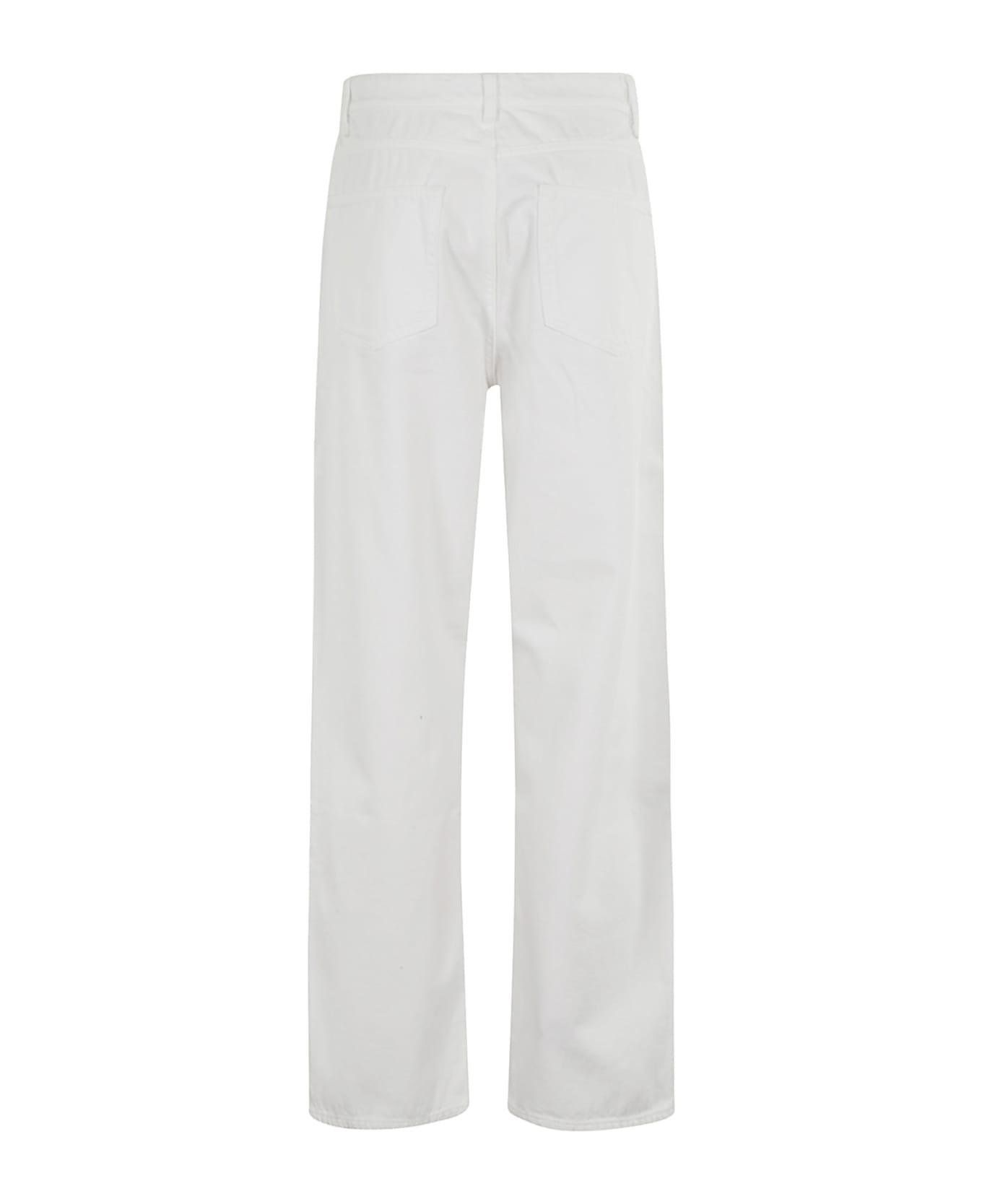 Róhe Low Waist Wide Leg Denim - Optic White