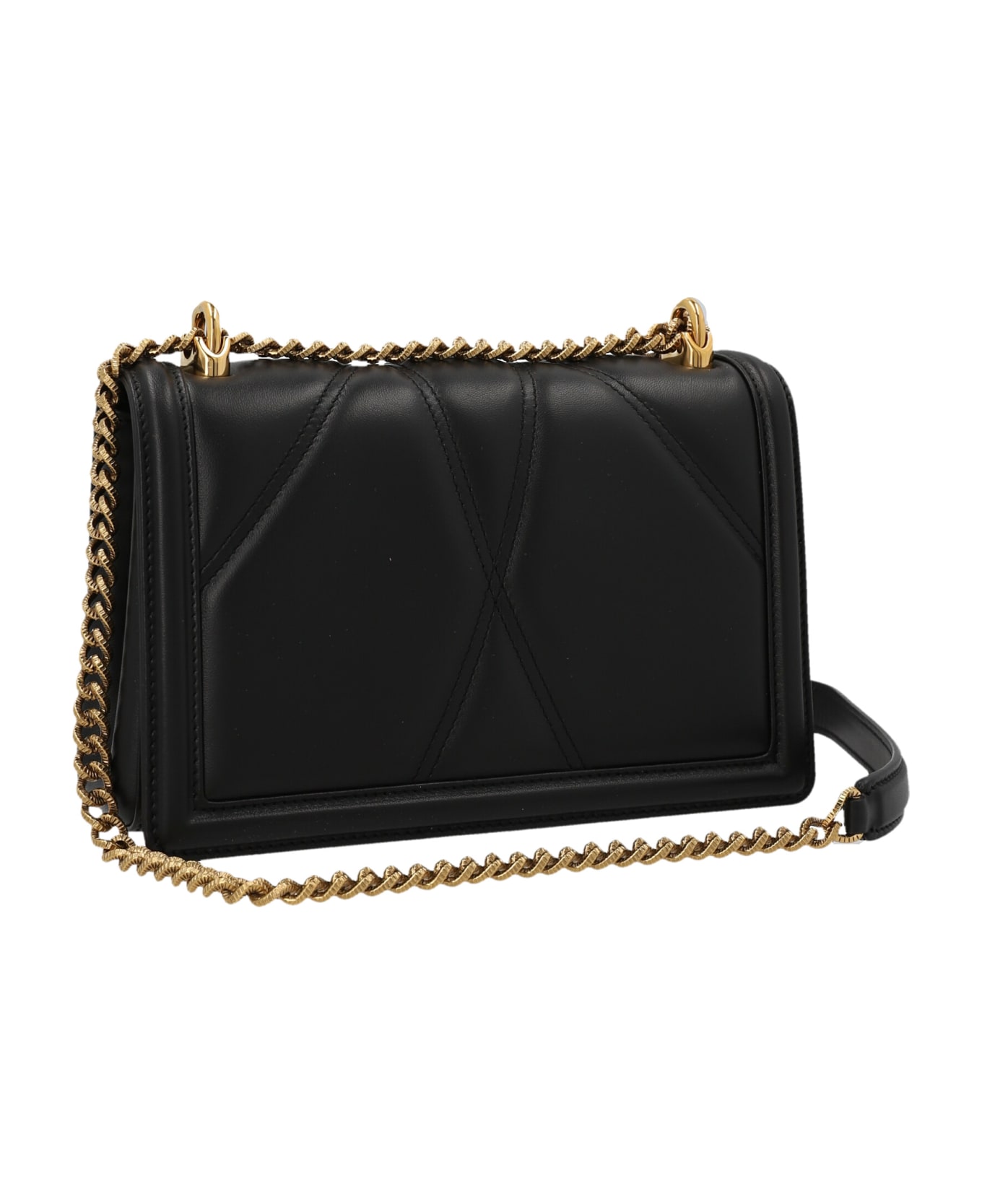 Dolce & Gabbana 'devotion' Midi Crossbody Bag - Black  