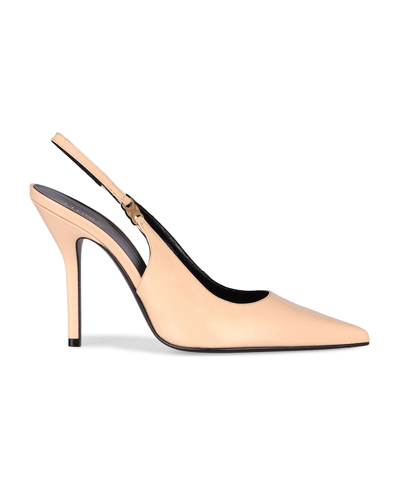 Celine Patent Leather Slingback Pumps - Pink