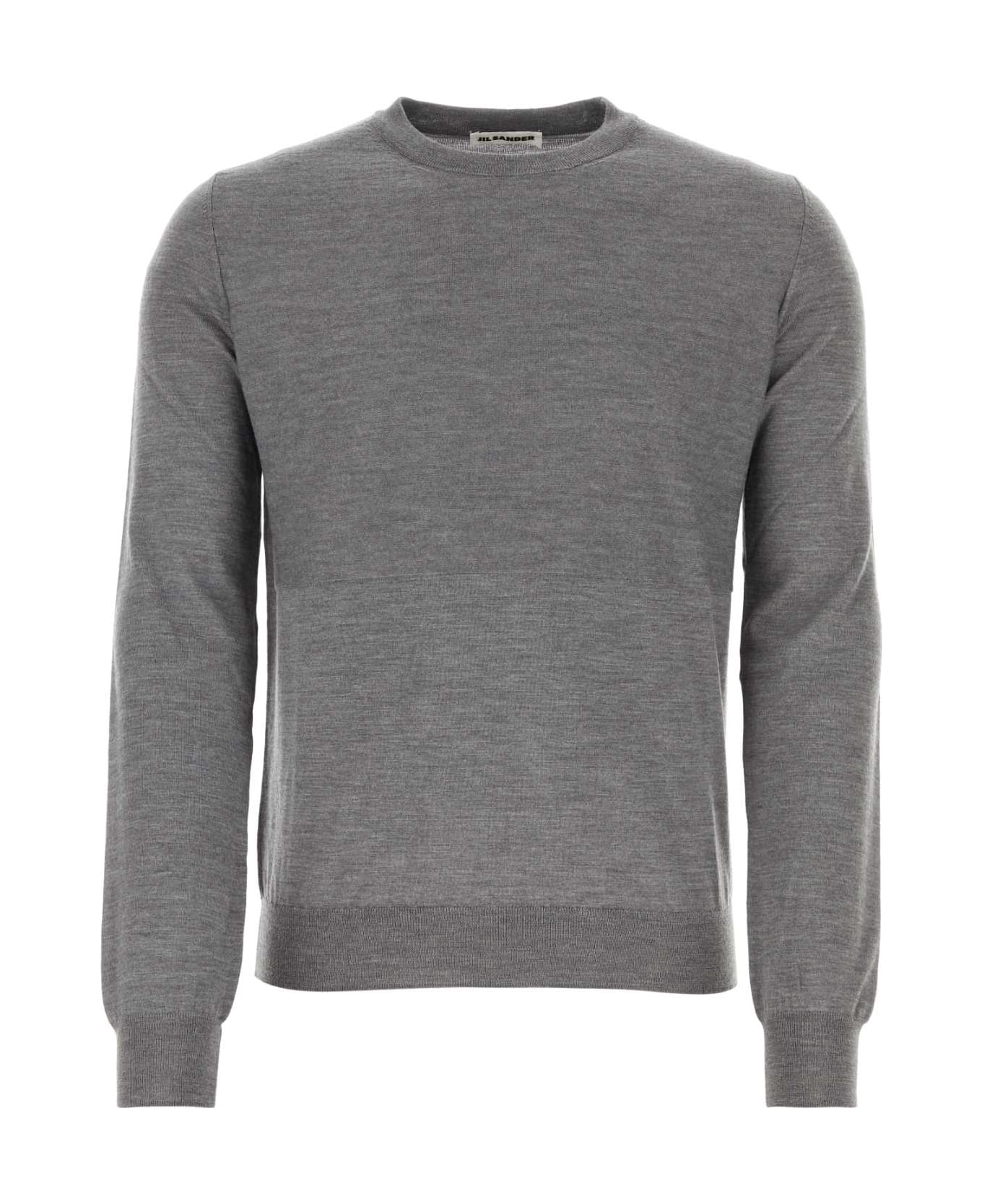 Jil Sander Grey Wool Sweater - 025