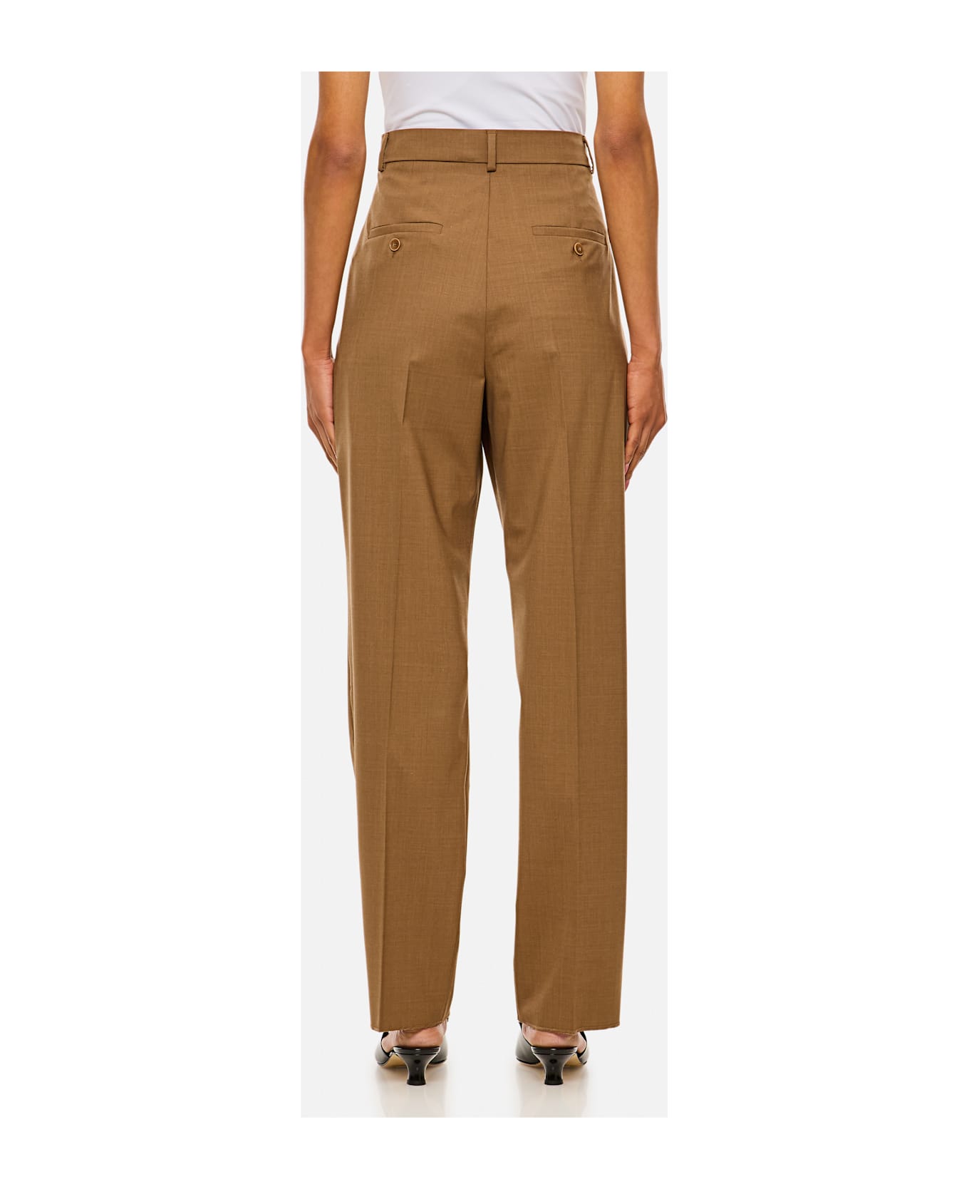 Max Mara Finale High Waist Trousers - Brown