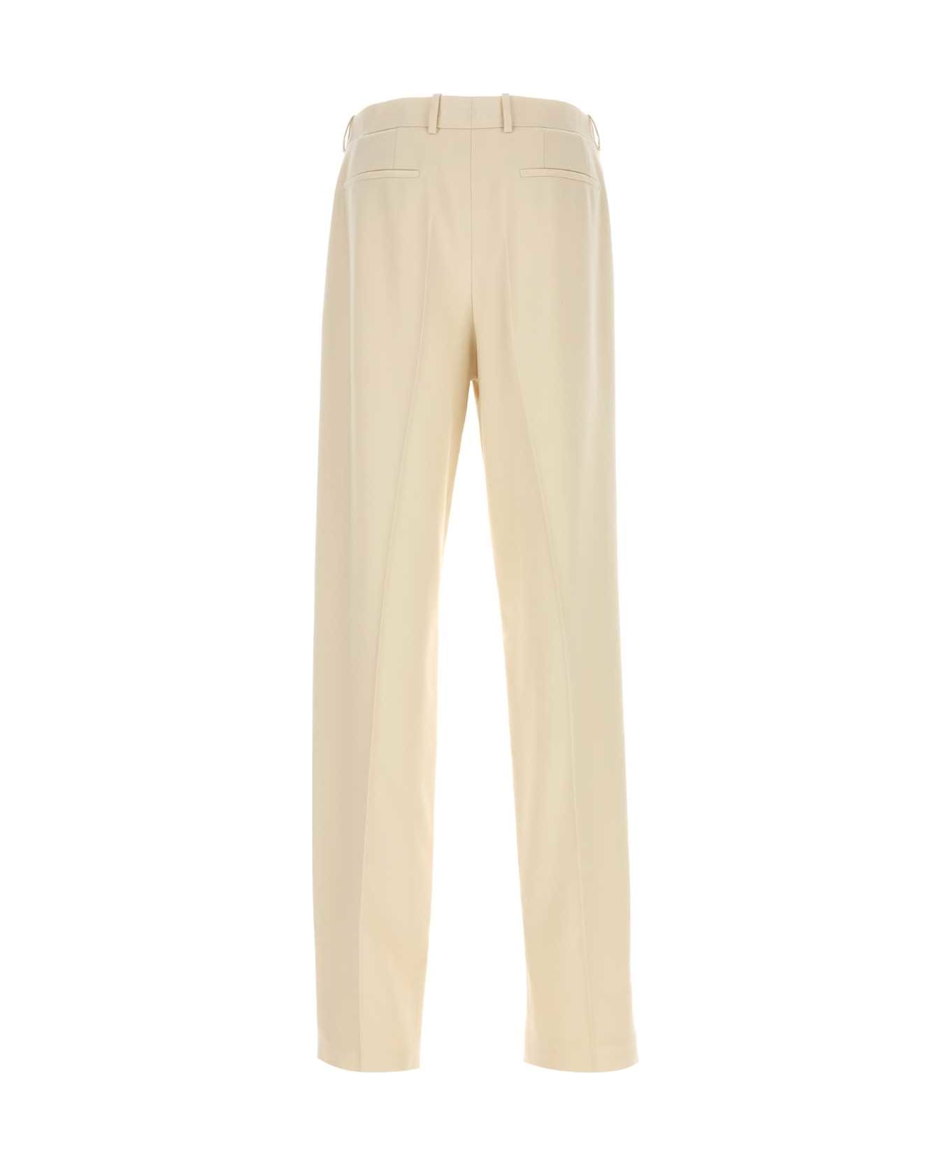 Saint Laurent Sand Wool Pant - BEURRE