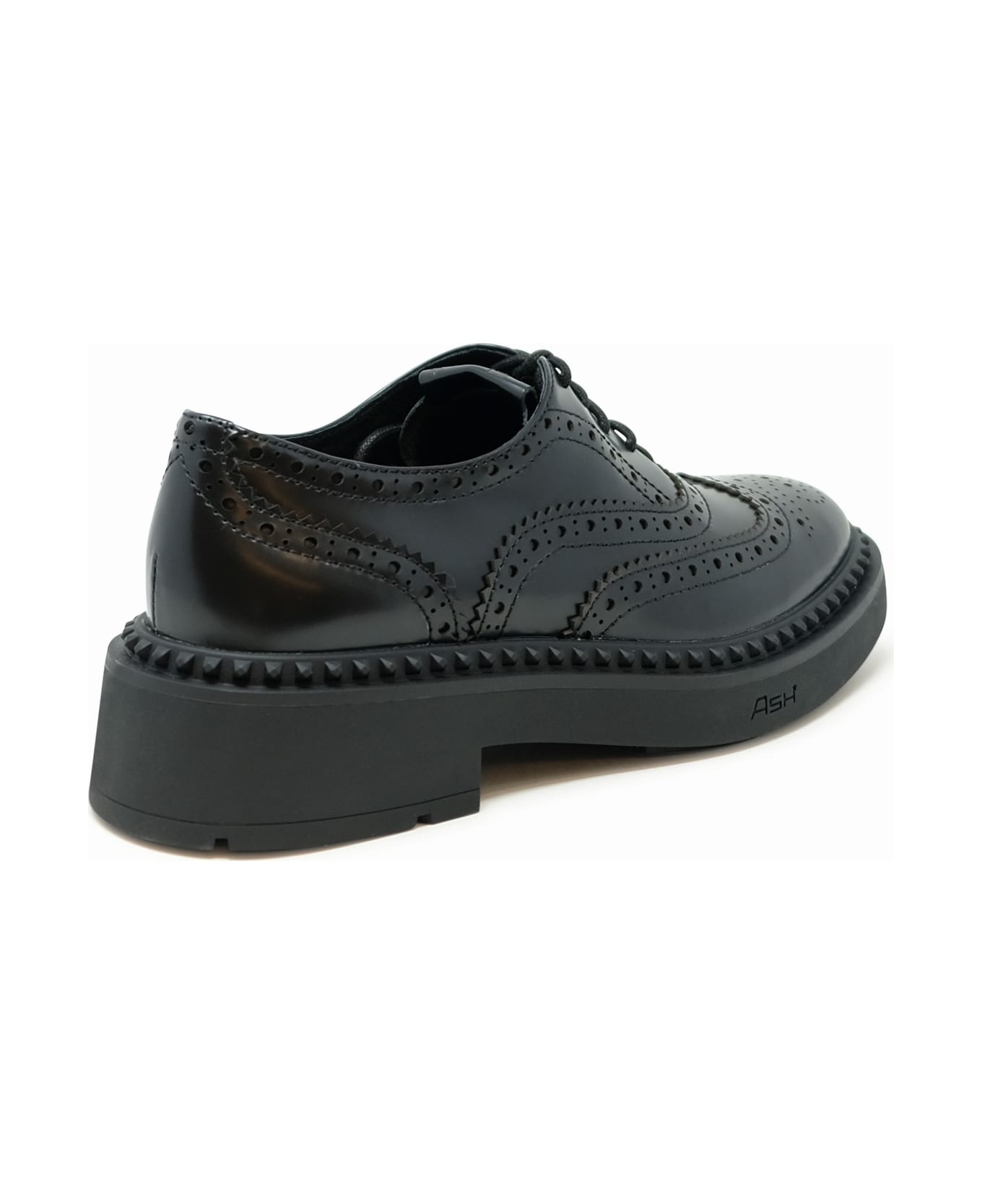 Ash Leather Shoes - BLACK