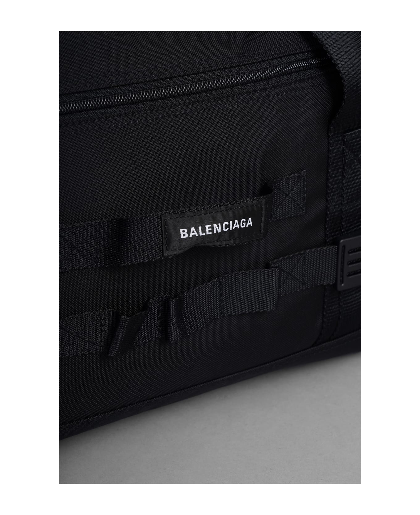 Balenciaga Army Duffle Hand Bag In Black Polyamide - black