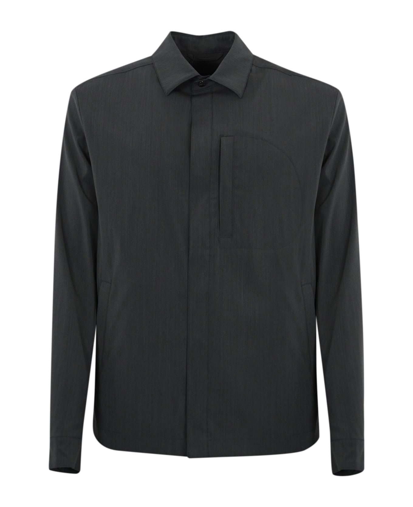 Herno Cotton Shirt Jacket - Ferro