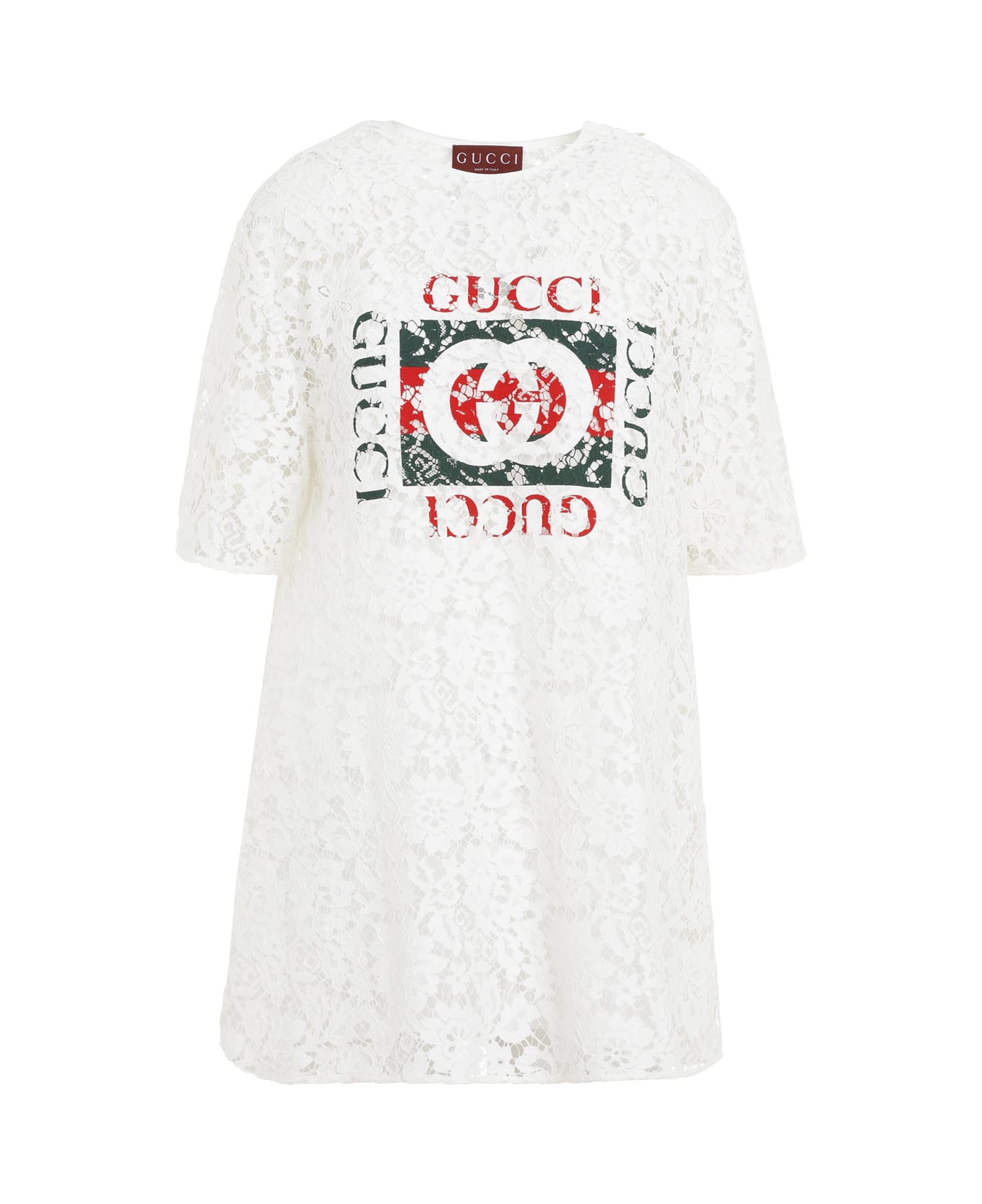 Gucci Flower Lace Top - Off White Mix トップス