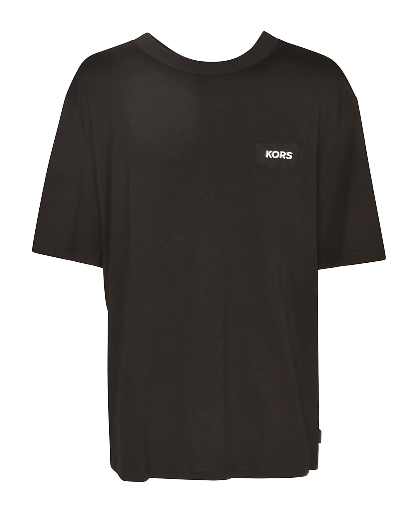 Michael Kors Logo Round Neck T-shirt - Black
