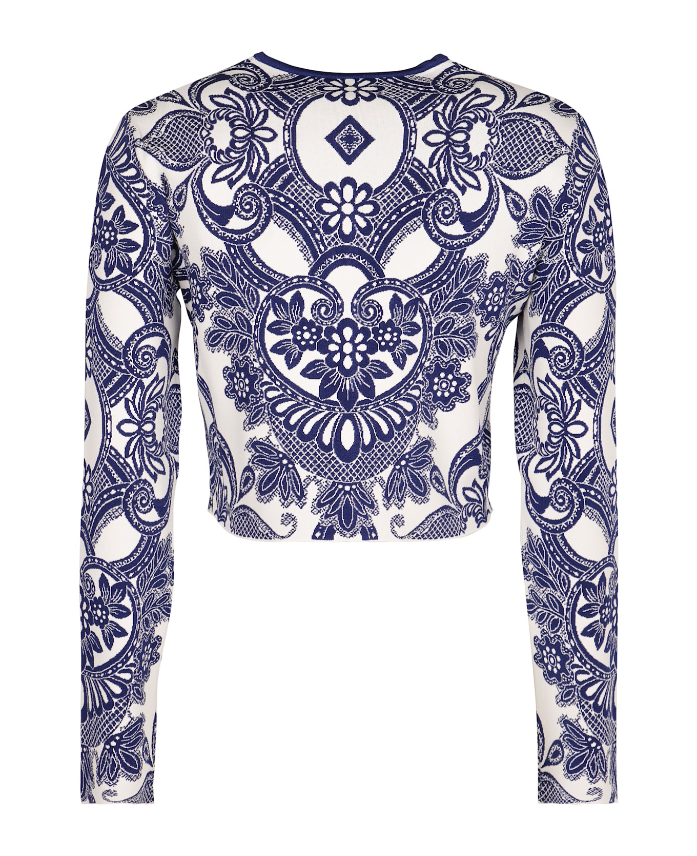 Etro Jacquard Knit Cardigan - blue