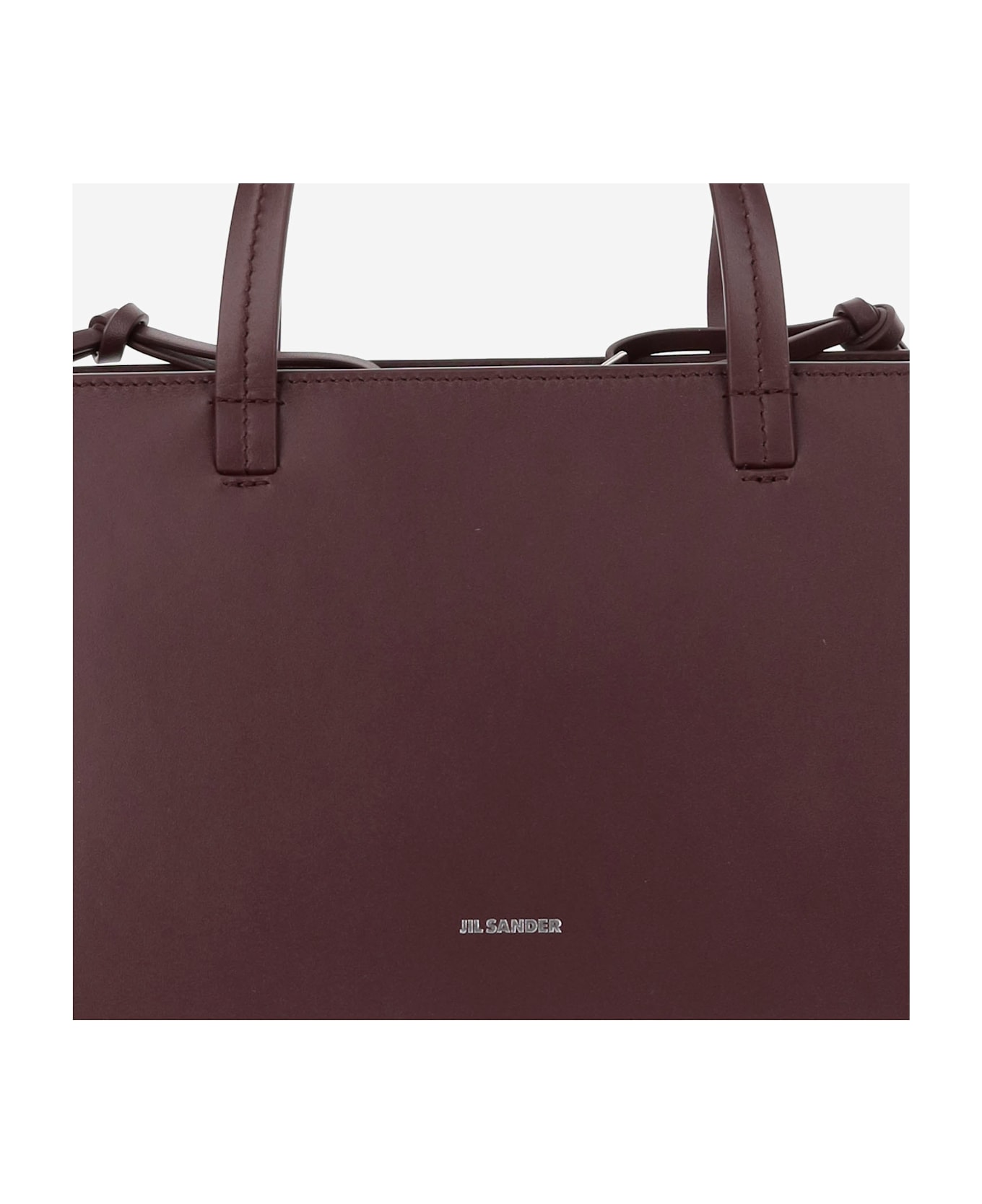 Jil Sander Small Bateau Tote Bag - Bordeaux