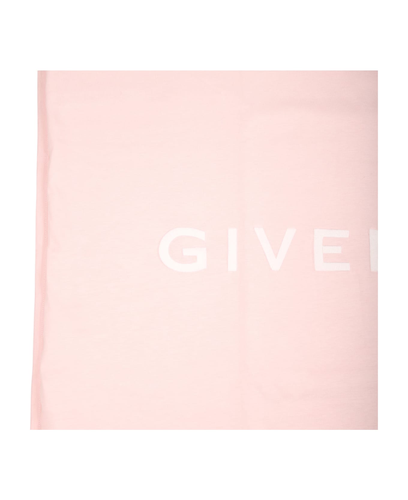 Givenchy Pink Blanket For Baby Girl With Logo - Pink