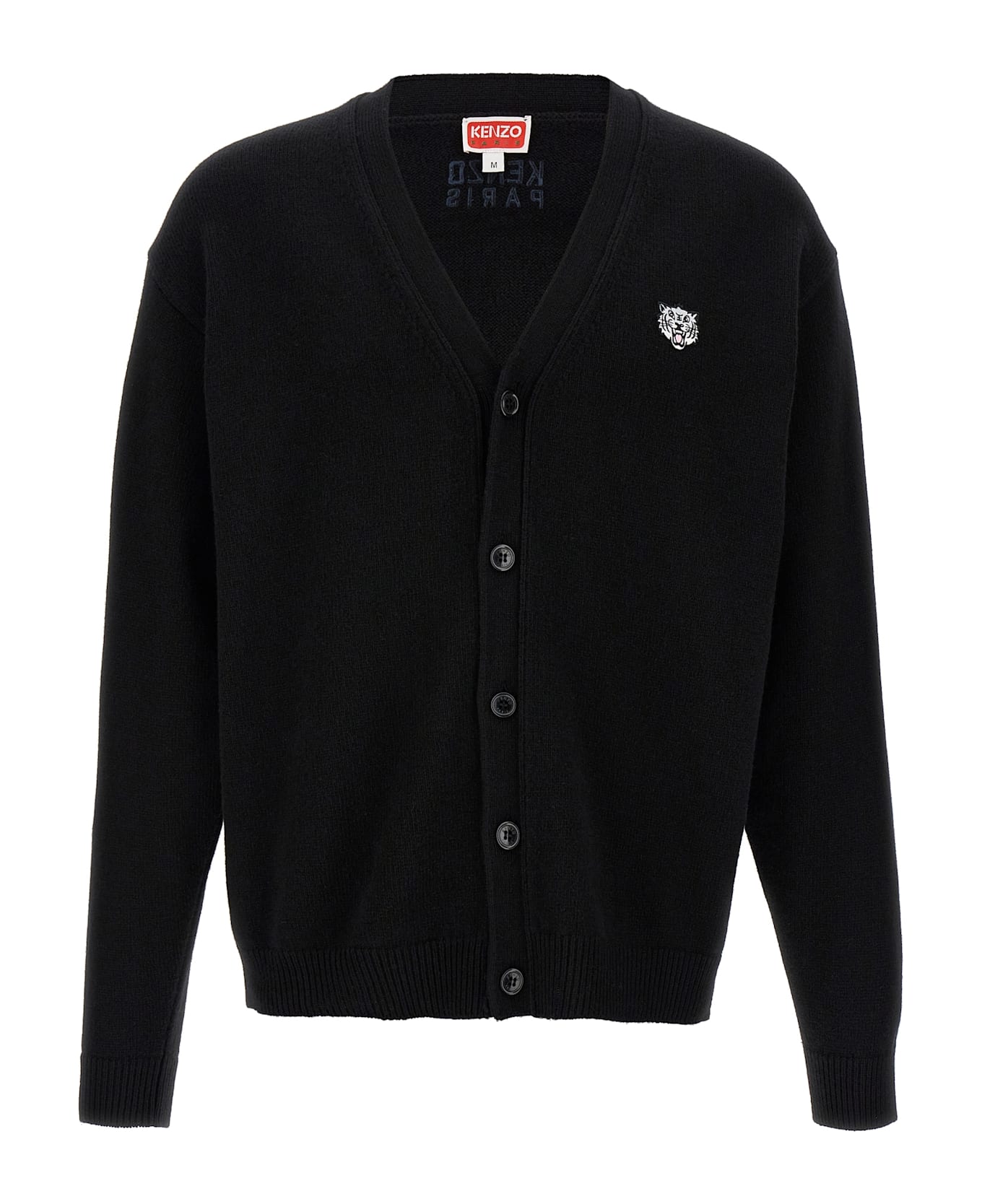 Kenzo 
happy Tiger
 Cardigan - Black