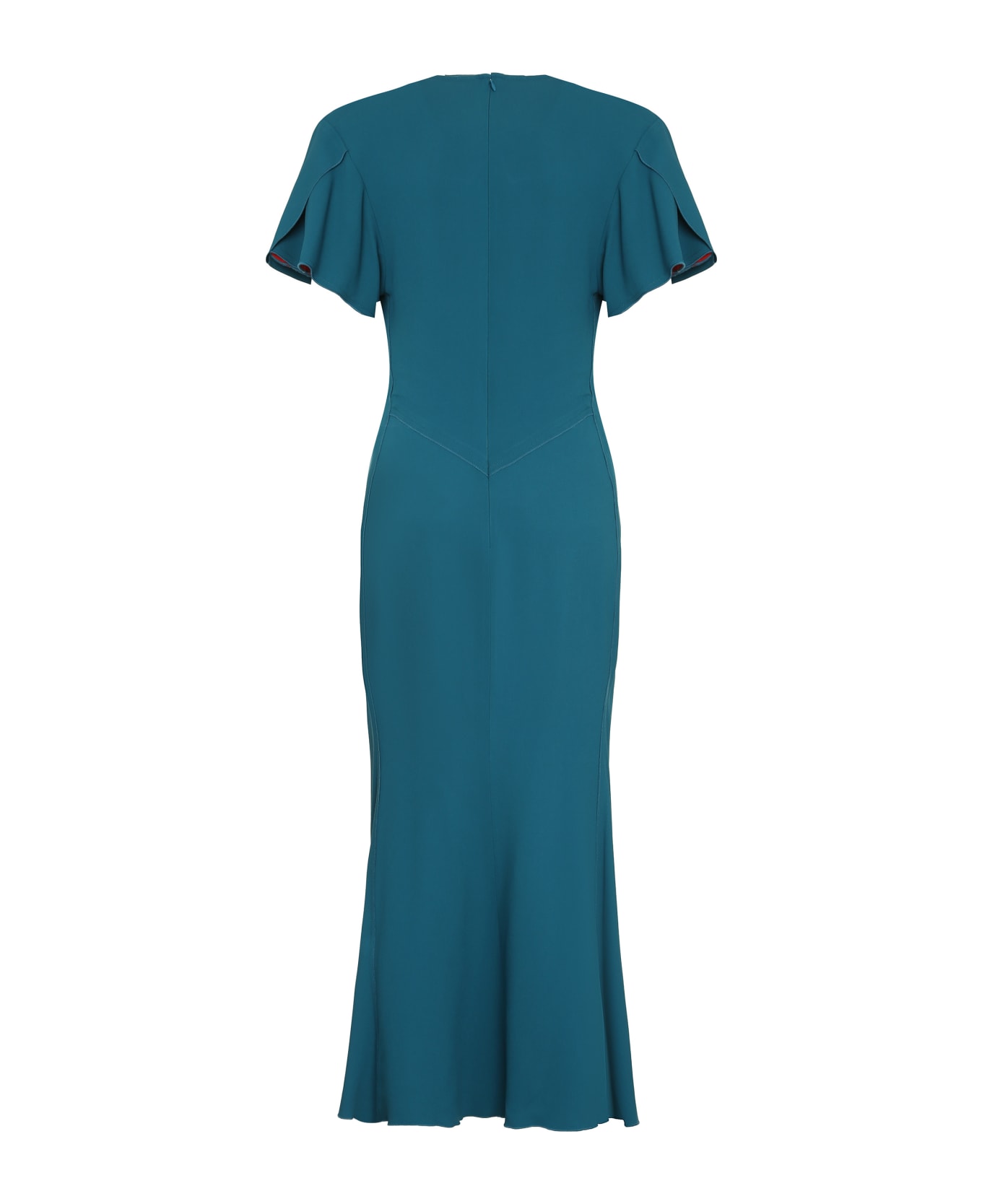 Victoria Beckham Stretch Viscose Dress - turquoise