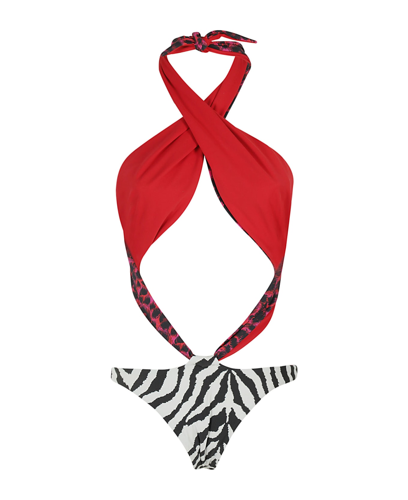 Reina Olga Trikini - Red Leo Bw Zebra