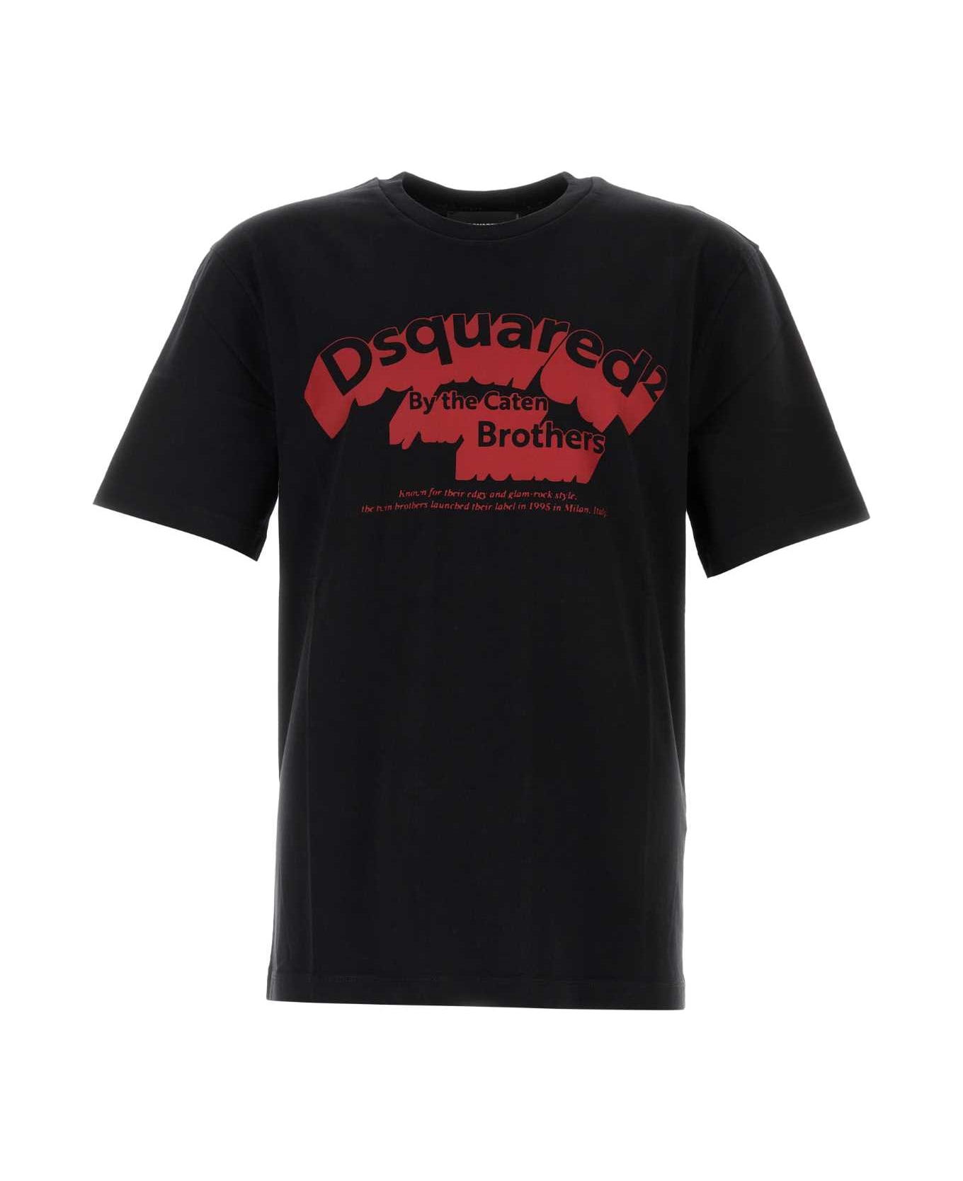 Dsquared2 Black Cotton T-shirt - Black