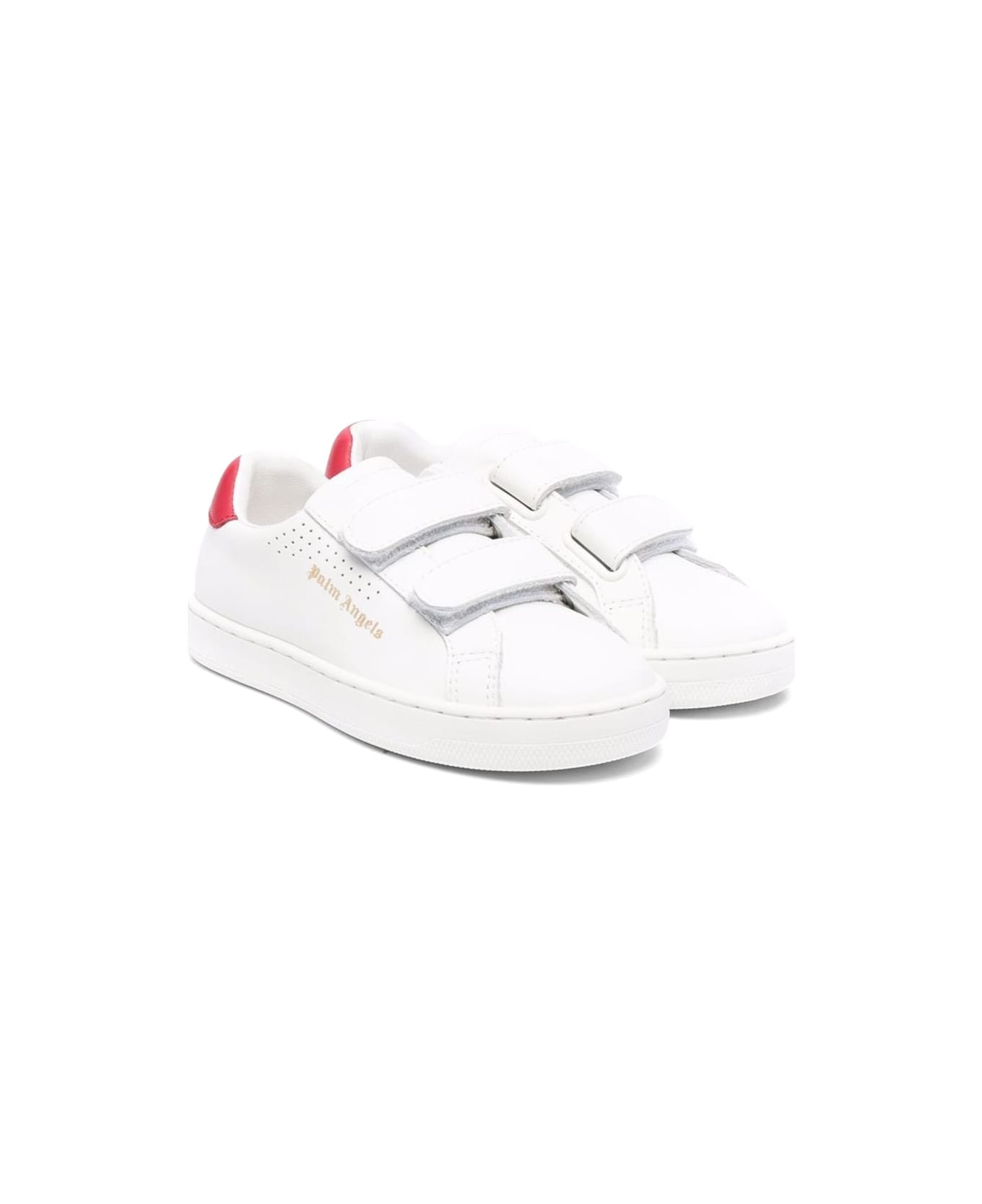 Palm Angels Strap Tennis Sneaker Calf Leather - WHITE