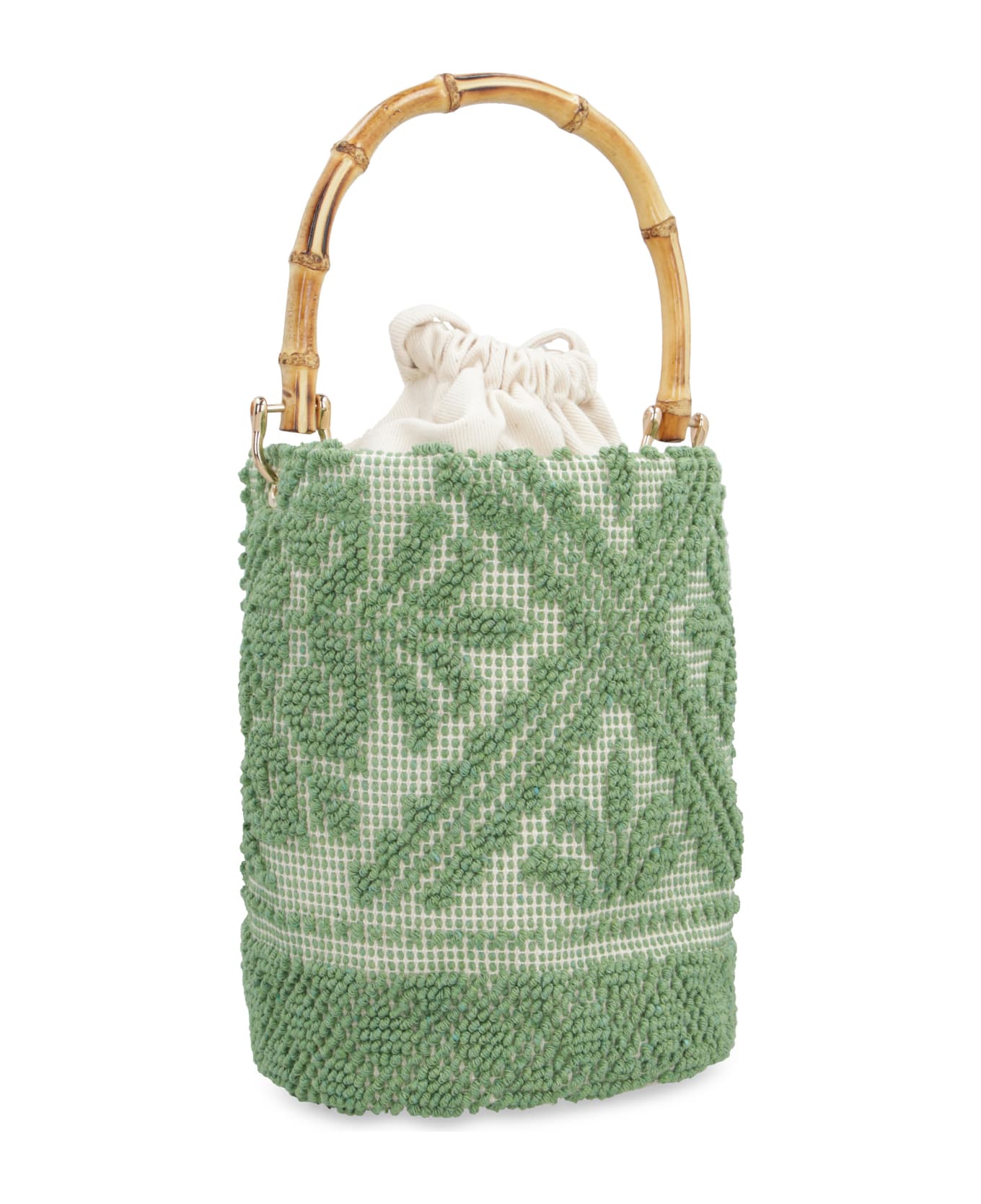 LaMilanesa Chia Bucket Bag - green