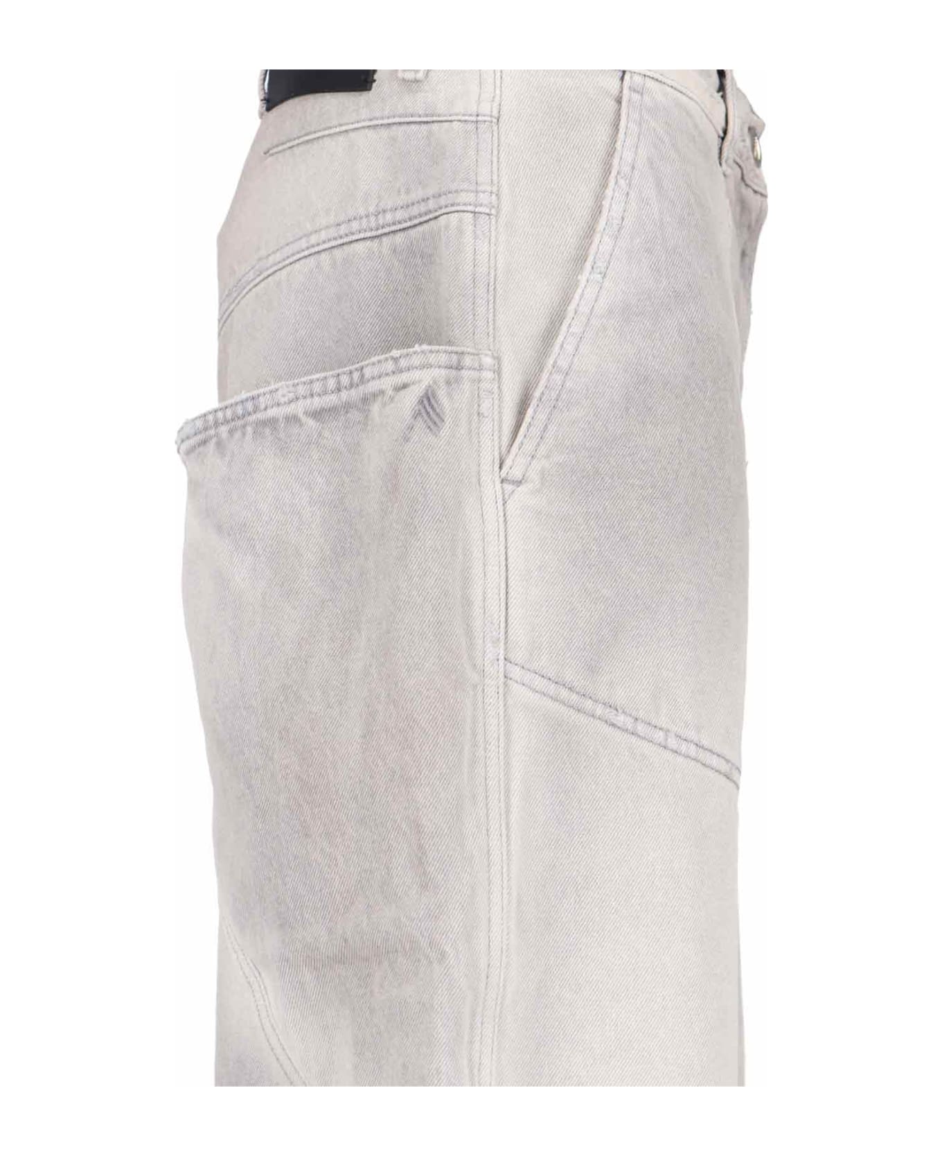 The Attico Long Palace Jeans - VINTAGE GREY