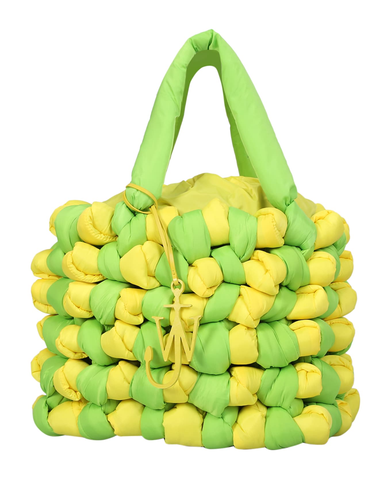 J.W. Anderson Large Knotted Lime Green/yellow Bag - Green