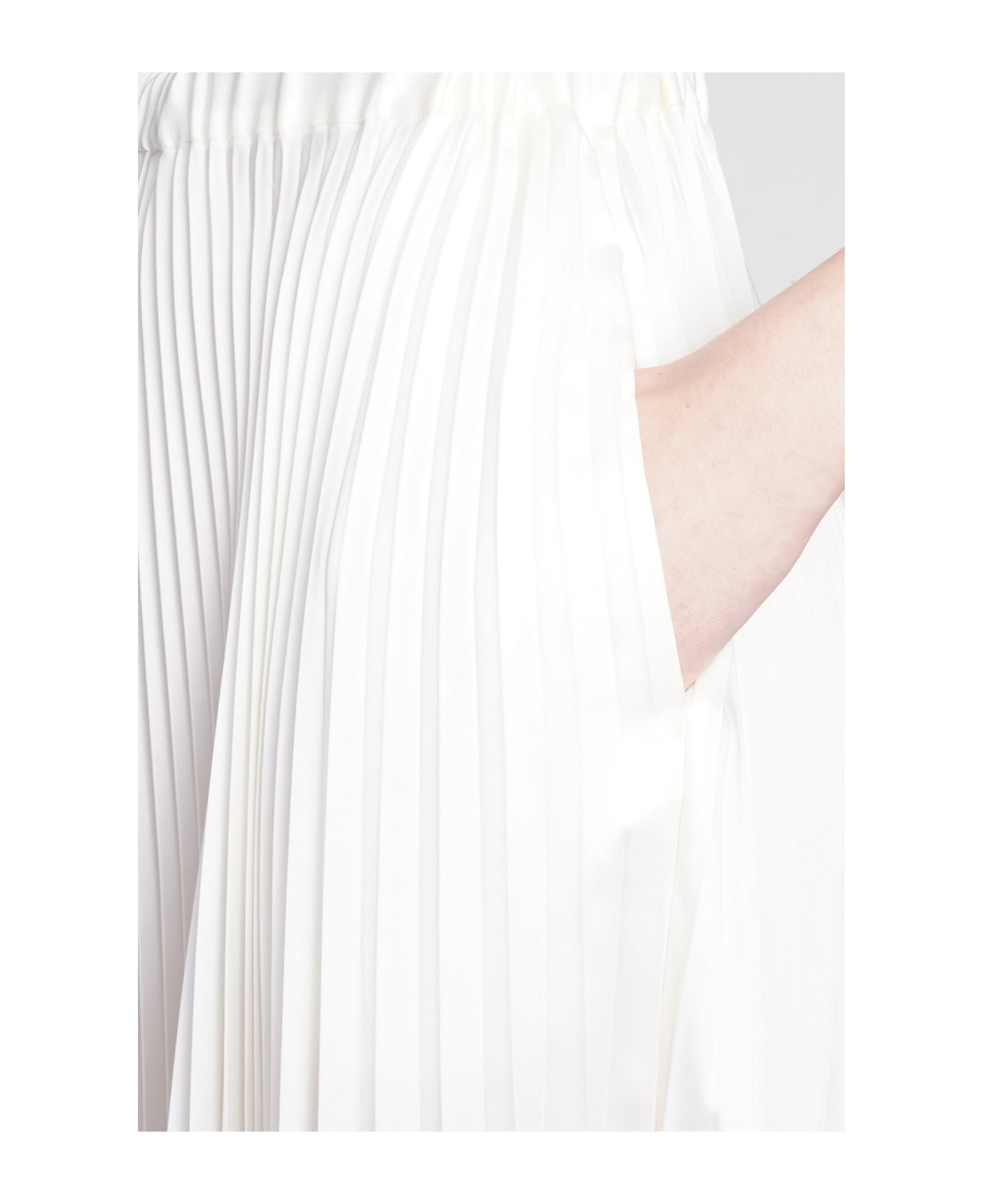 Jil Sander Skirt In White Polyester - white
