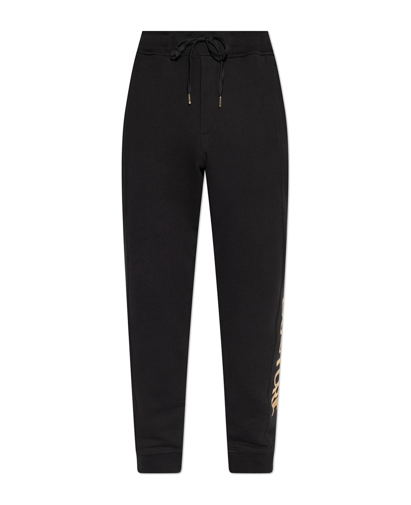 Versace Jeans Couture Sweatpants With Printed Logo - black