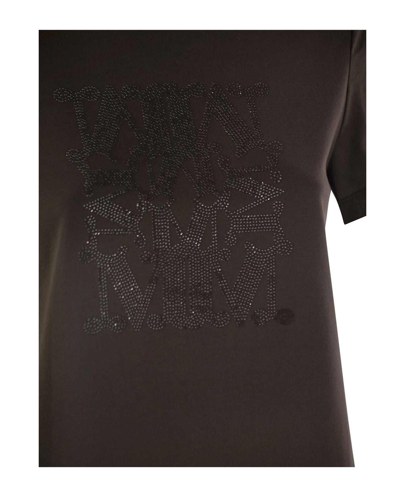 Giovane Logo Embroidered Crewneck T-shirt