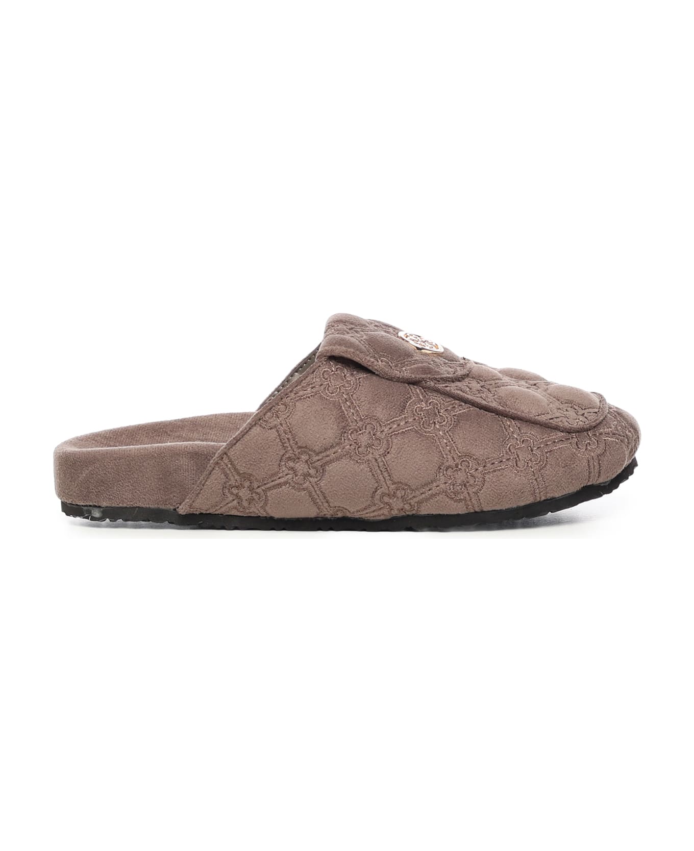 V73 Keira Slipper With Logo - Beige