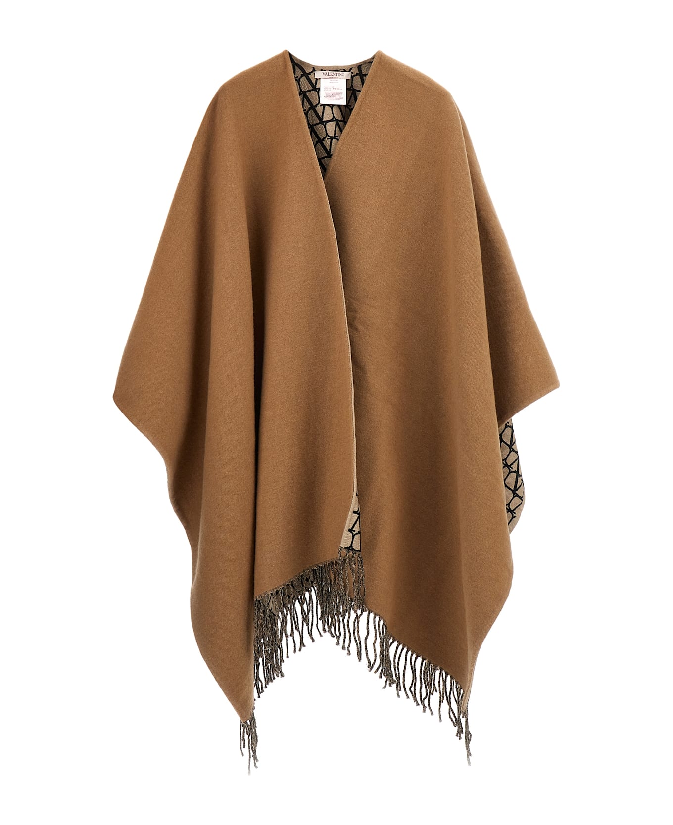 Valentino Garavani Valentino 'toile Iconographe' Reversible Cape - Beige