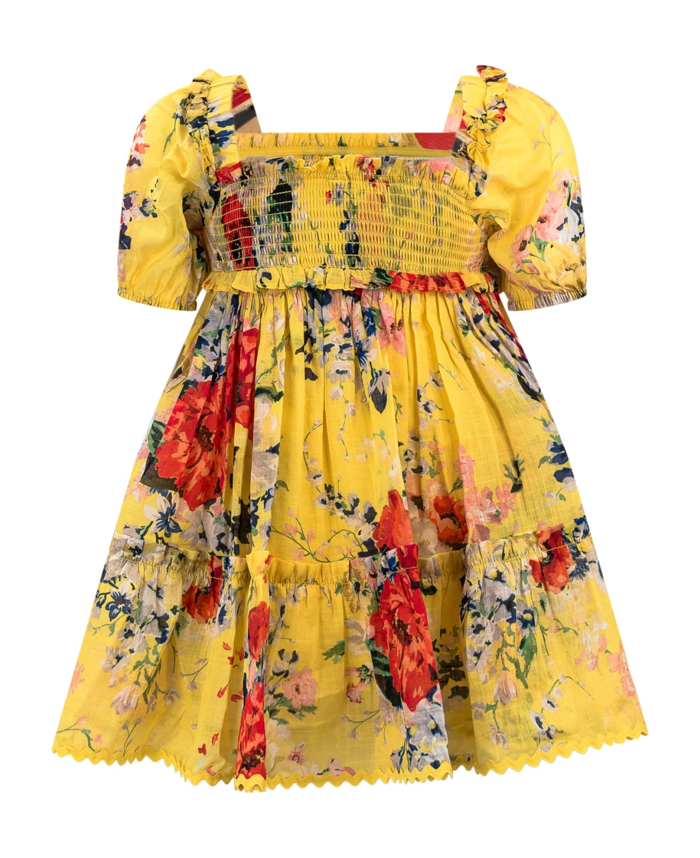 Zimmermann Alight Dress - YELLOW FLORAL