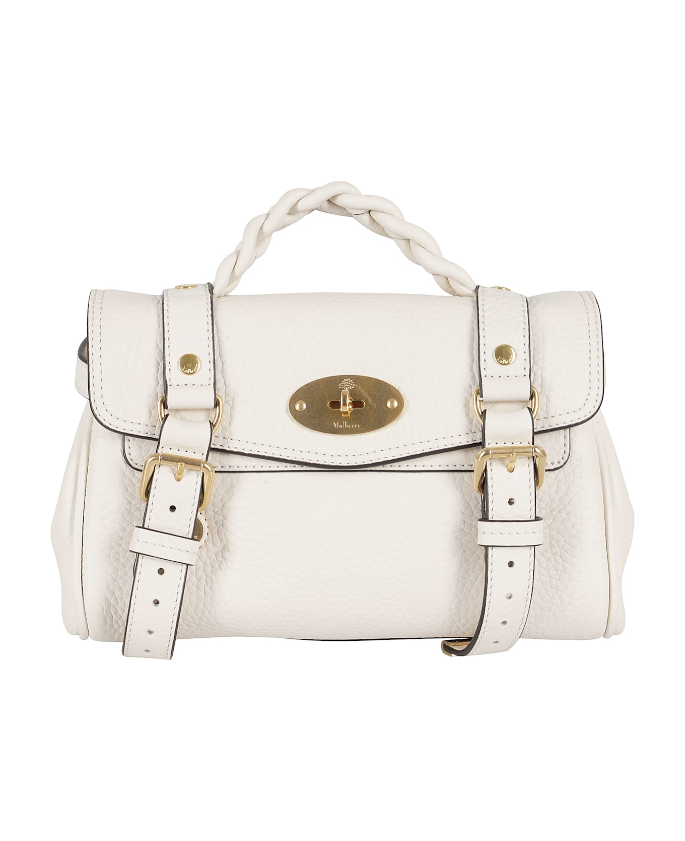 Mulberry Mini Alexa Heavy Grain - Eggshell