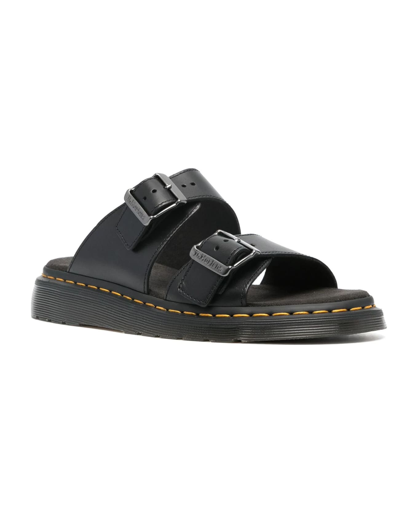 Dr. Martens Black Josef Leather Sandals - Black