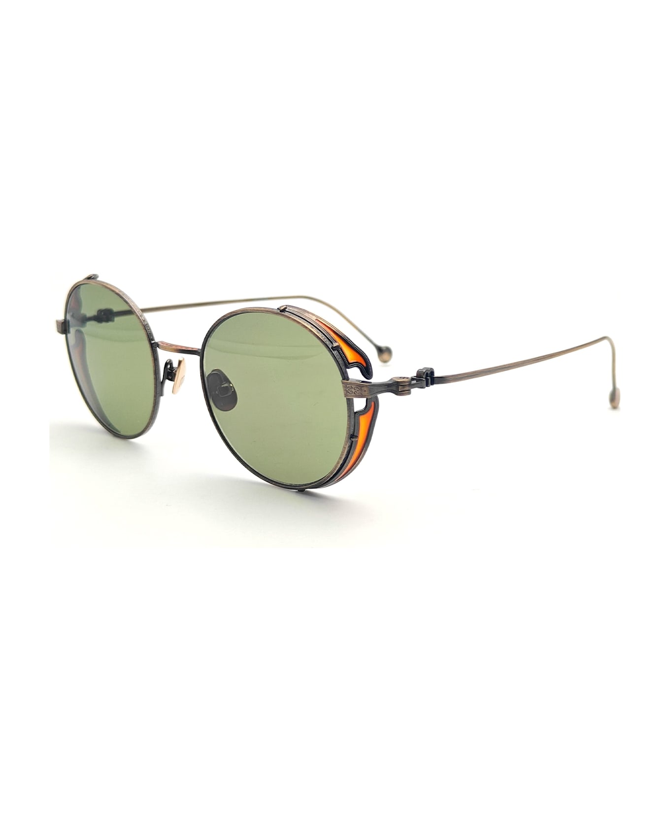 Matsuda M3152 - Antique Gold / Sage Green Sunglasses - antique gold