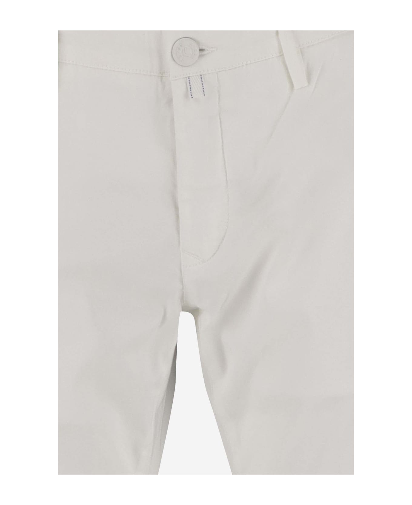 Jacob Cohen Cotton Stratch Pants - White