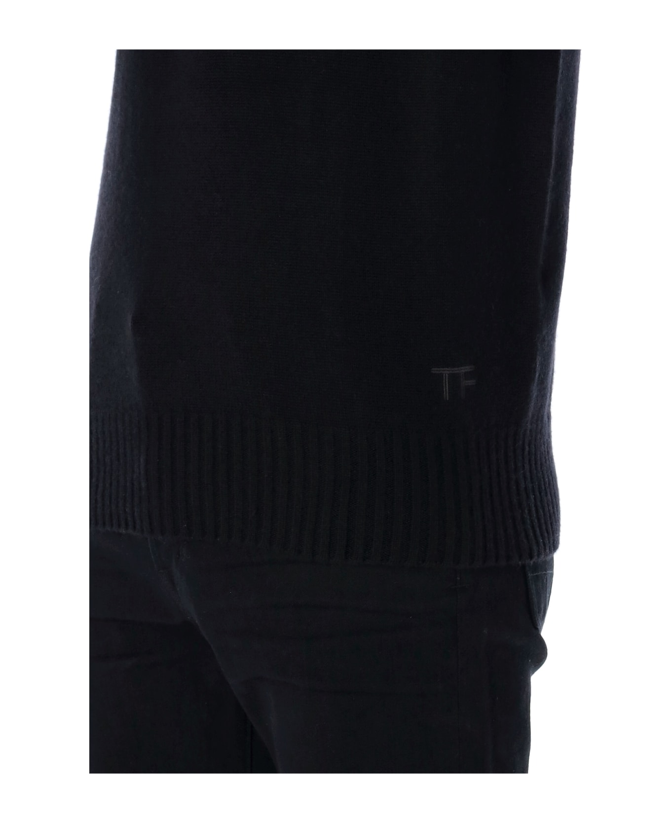 Tom Ford Cashmere Hooded Knit - BLACK