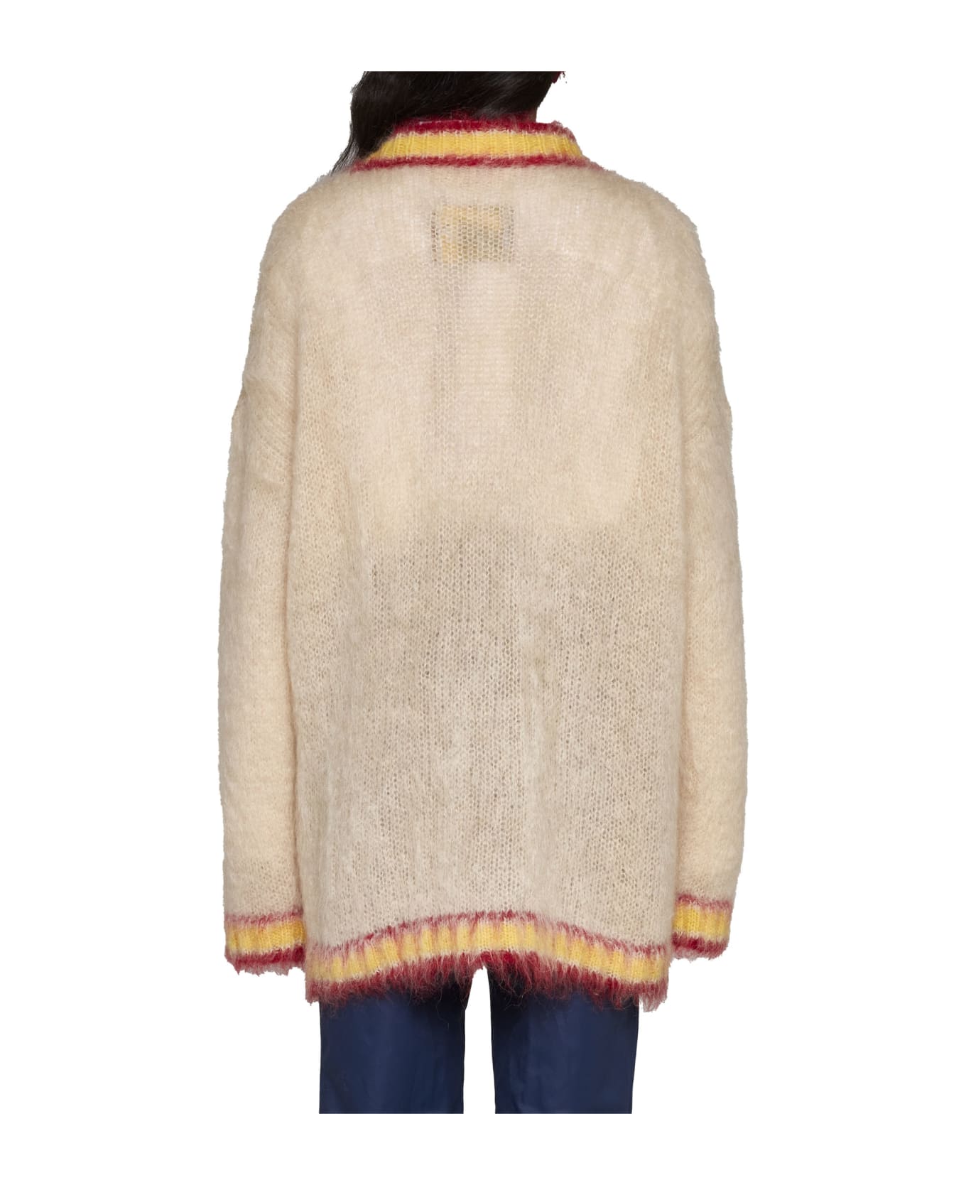 Marni Multicolor Mohair Blend Sweater - Tan