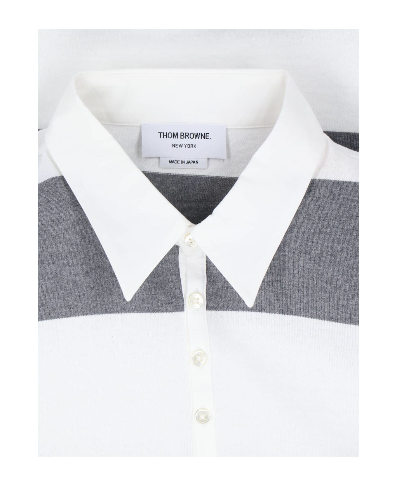Thom Browne Rugby Polo 
4-bar
 - Med Grey