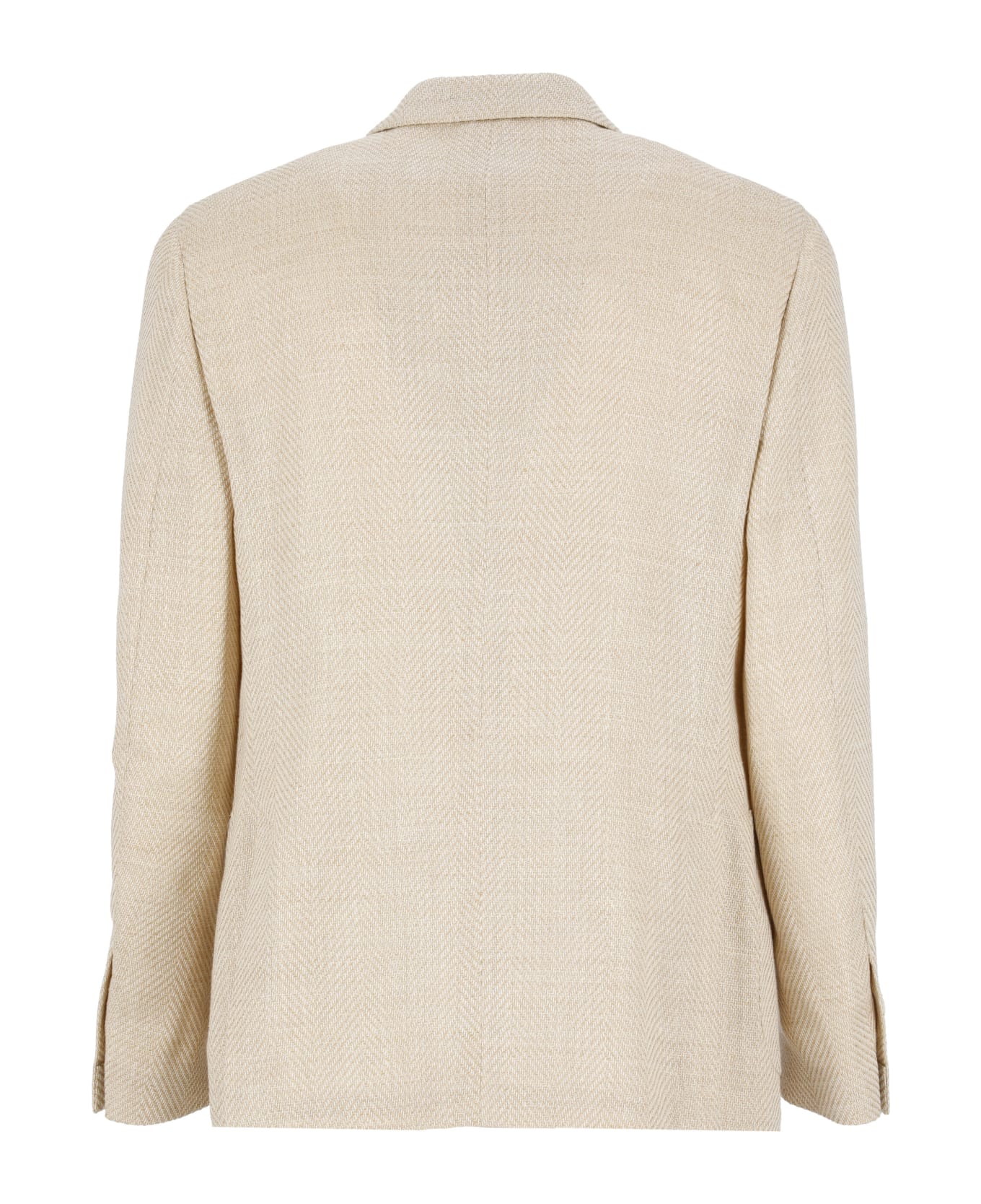 Lardini Wool, Silk And Linen Jacket - Beige