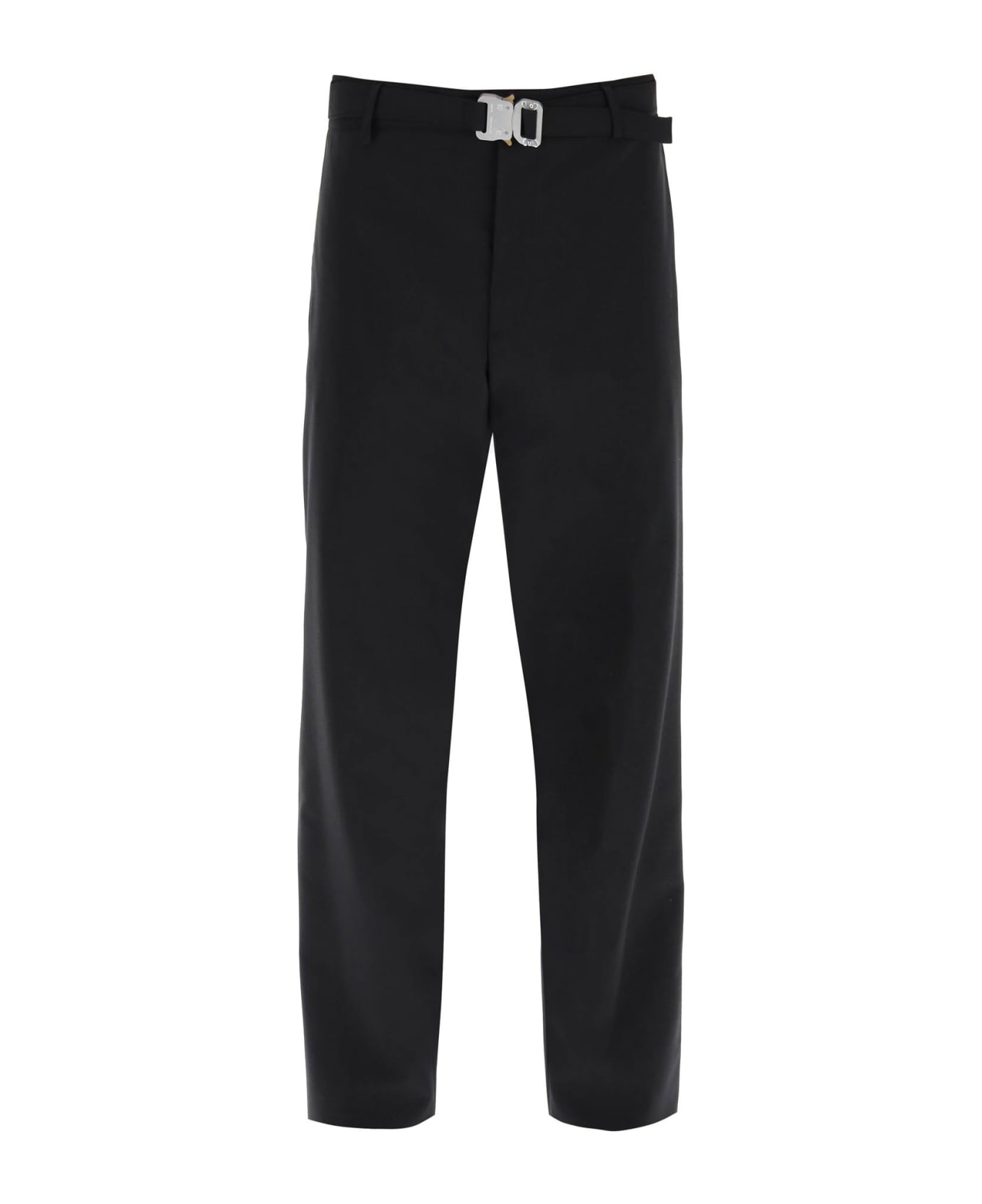 1017 ALYX 9SM Pants With Built-in Belt And Parachute Buckle - BLACK (Black)