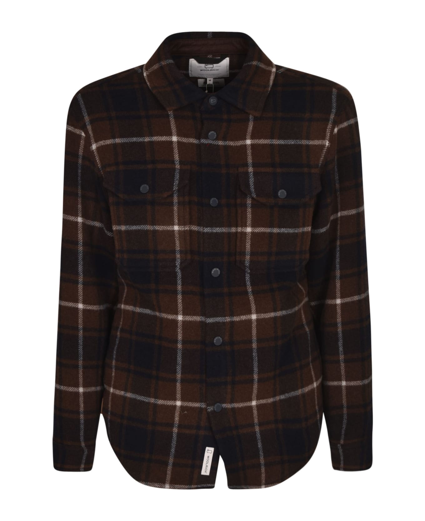 Woolrich Check Buttoned Shirt - Brown