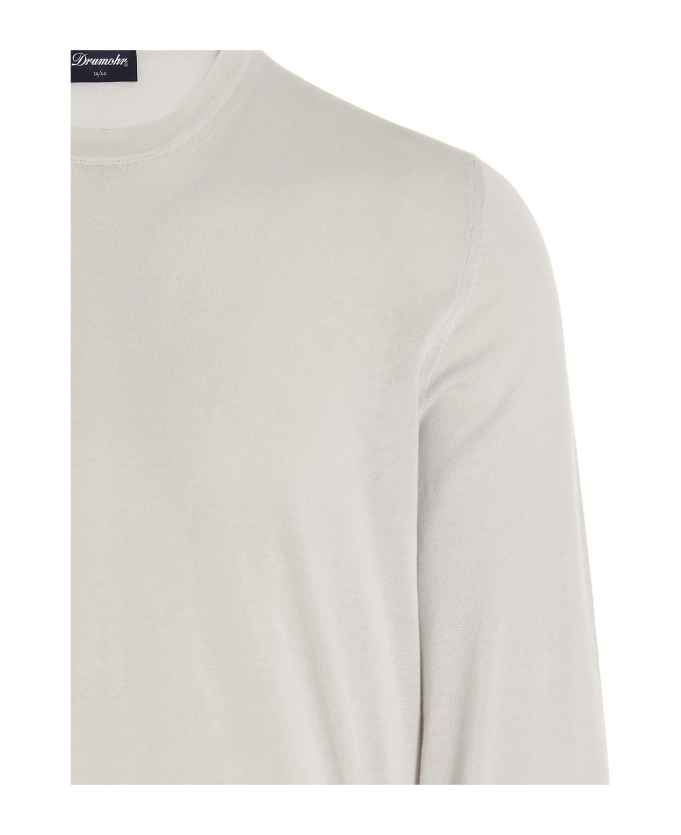 Drumohr Frost Cotton Sweater - White
