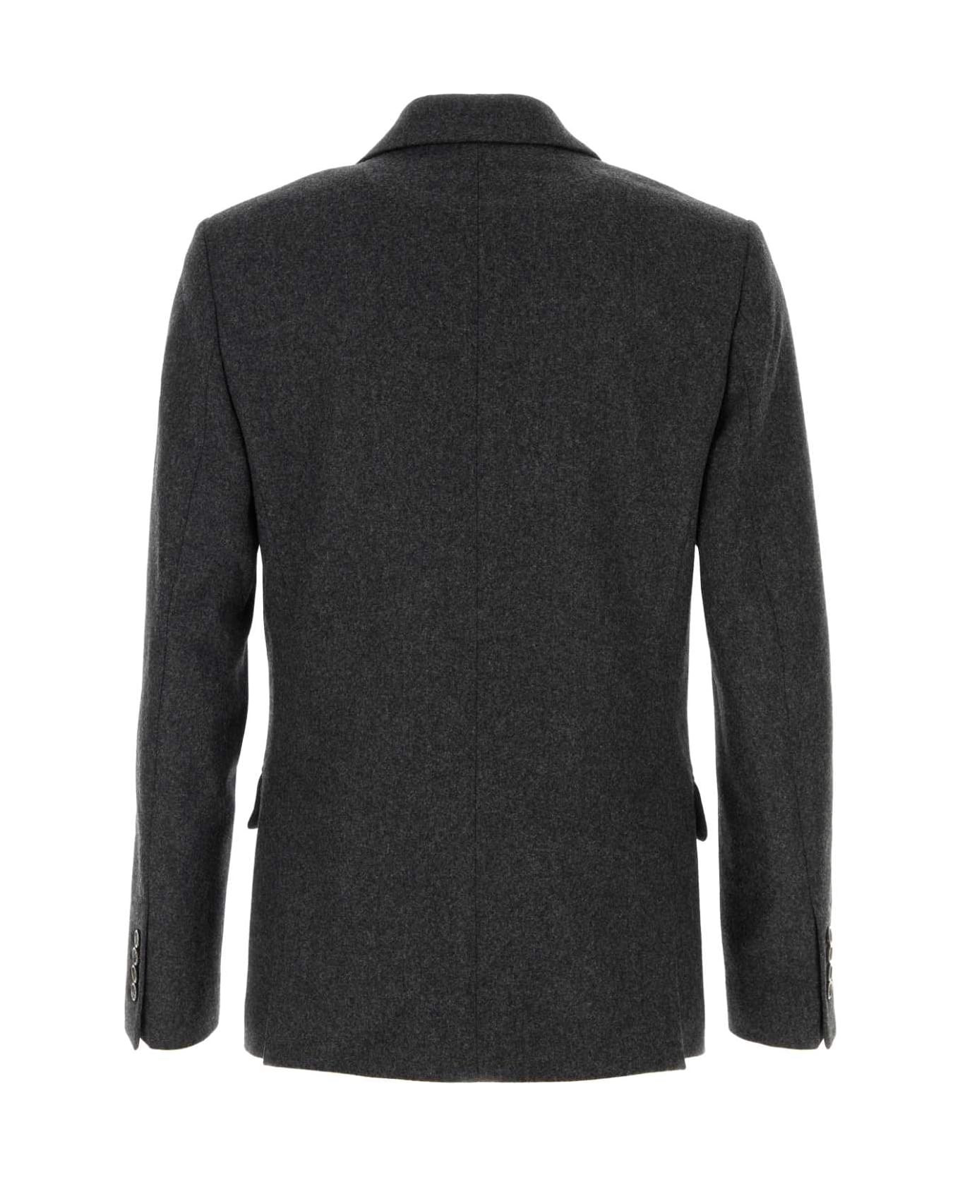 Ami Alexandre Mattiussi Dark Grey Wool Blazer - DARKGREY
